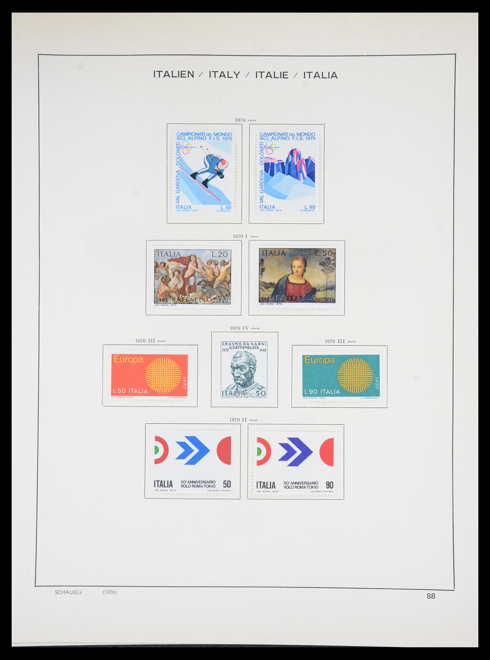 36513 091 - Postzegelverzameling 36513 Italië 1861-2005.