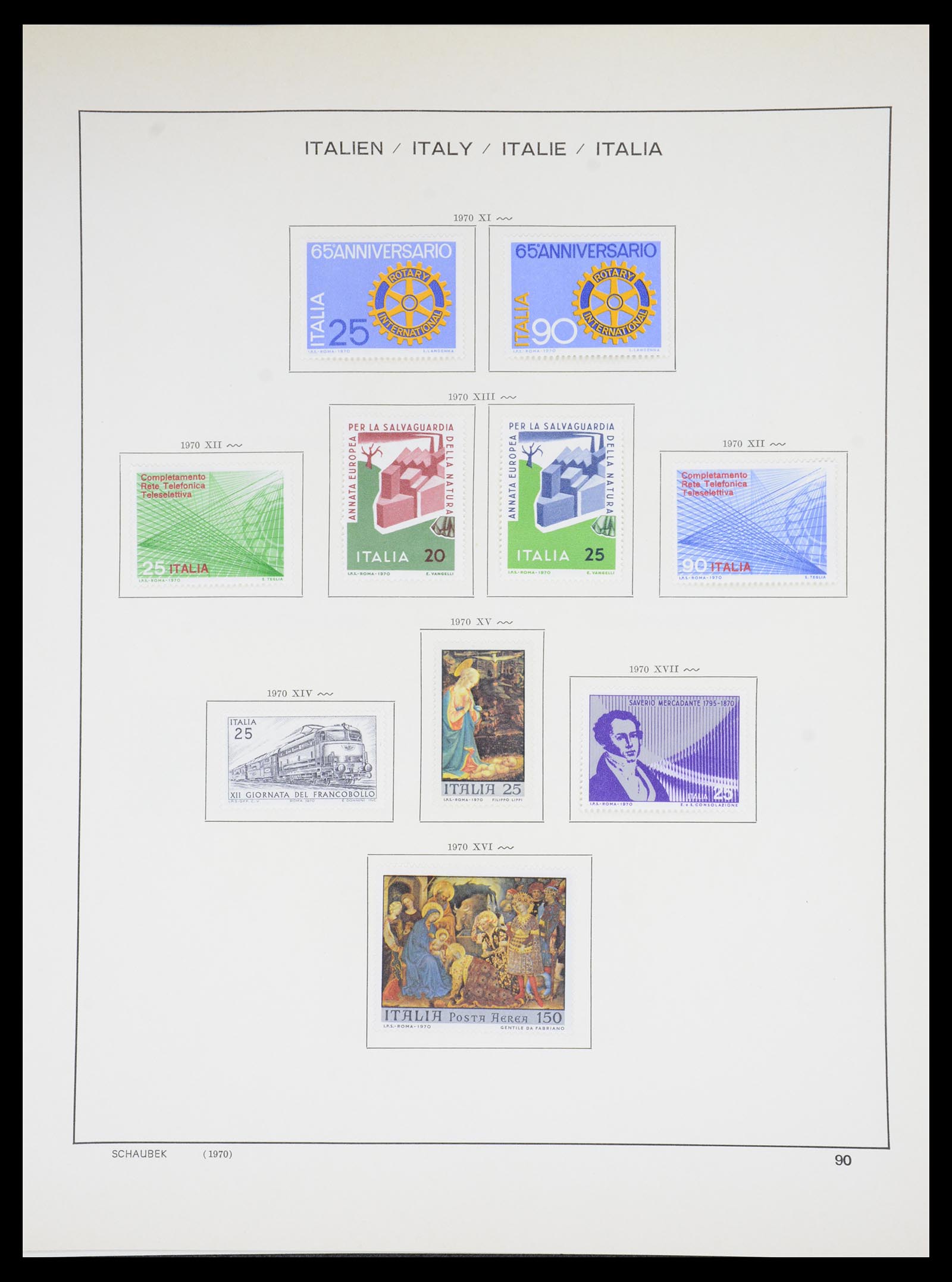 36513 093 - Postzegelverzameling 36513 Italië 1861-2005.