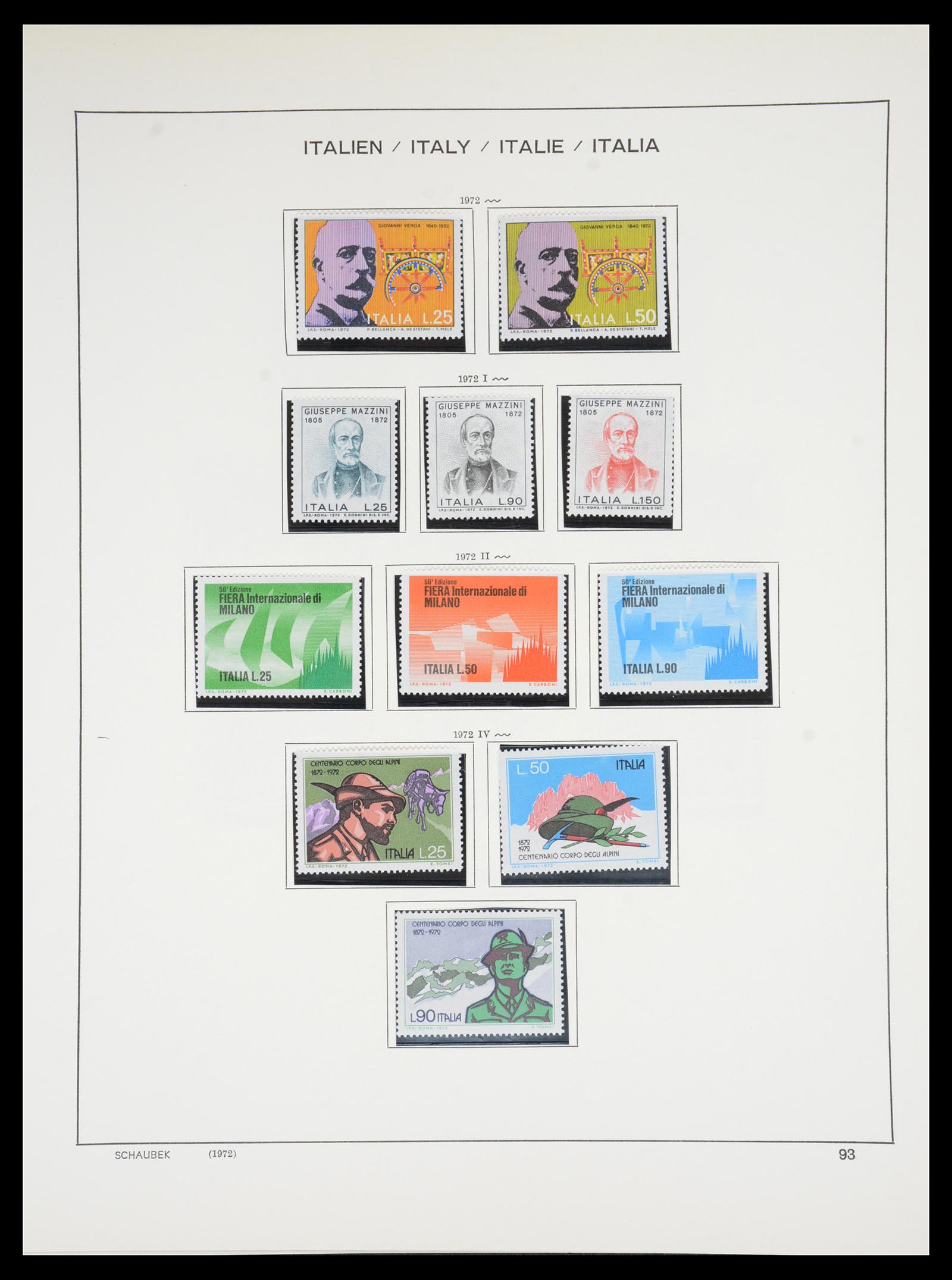 36513 097 - Postzegelverzameling 36513 Italië 1861-2005.