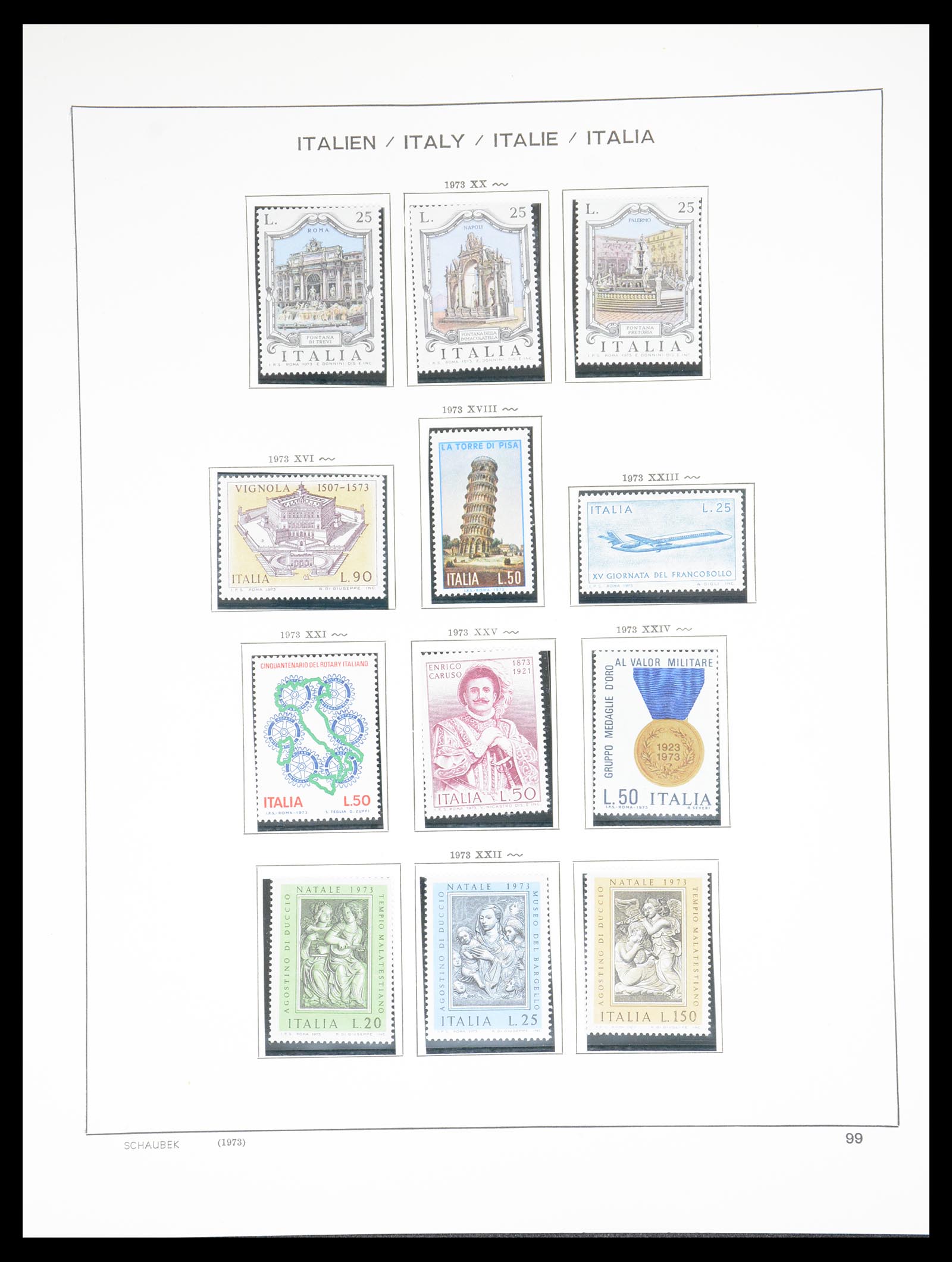 36513 103 - Postzegelverzameling 36513 Italië 1861-2005.