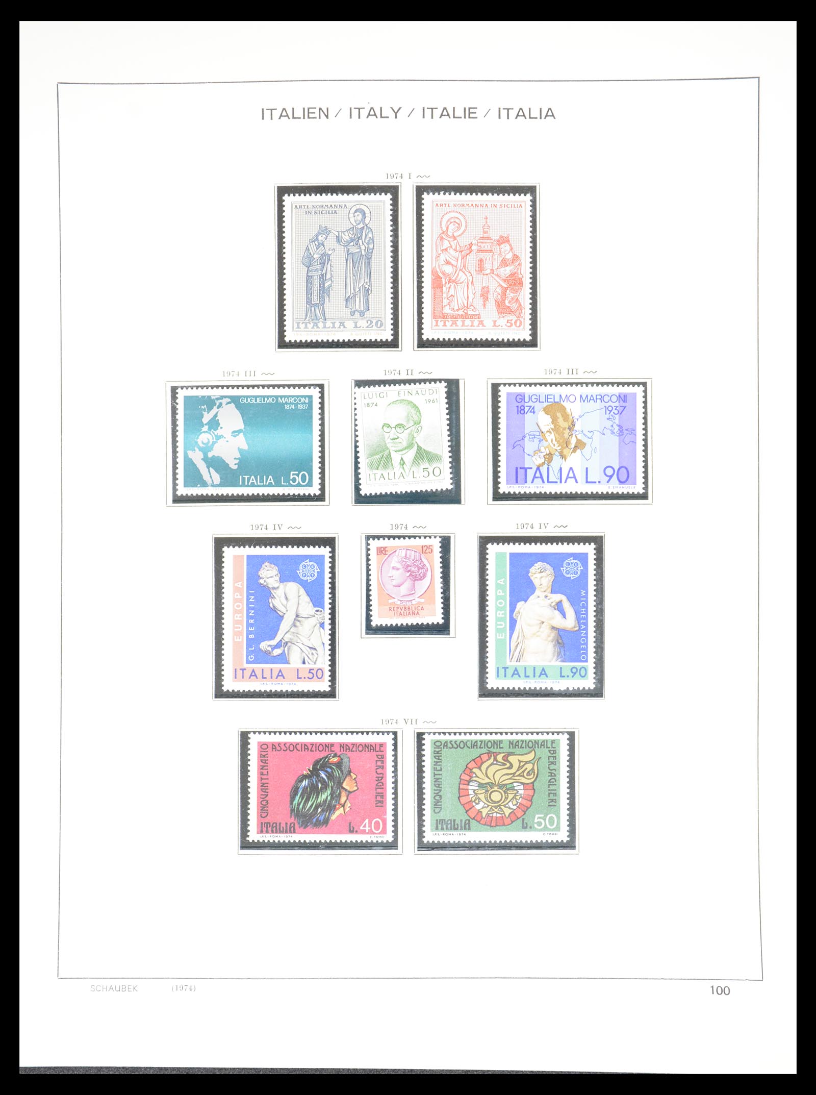 36513 104 - Postzegelverzameling 36513 Italië 1861-2005.