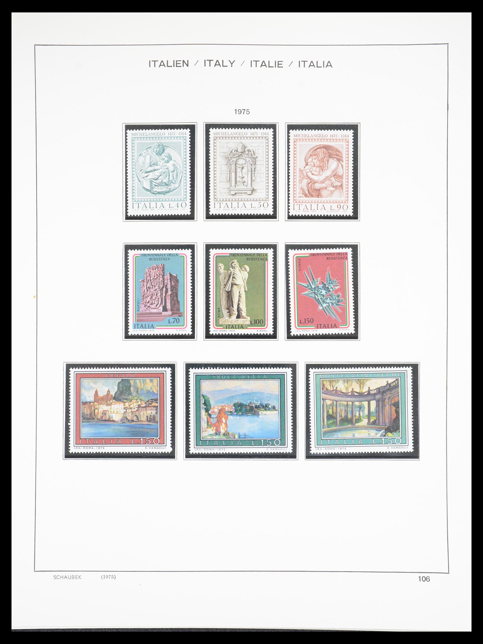 36513 110 - Postzegelverzameling 36513 Italië 1861-2005.