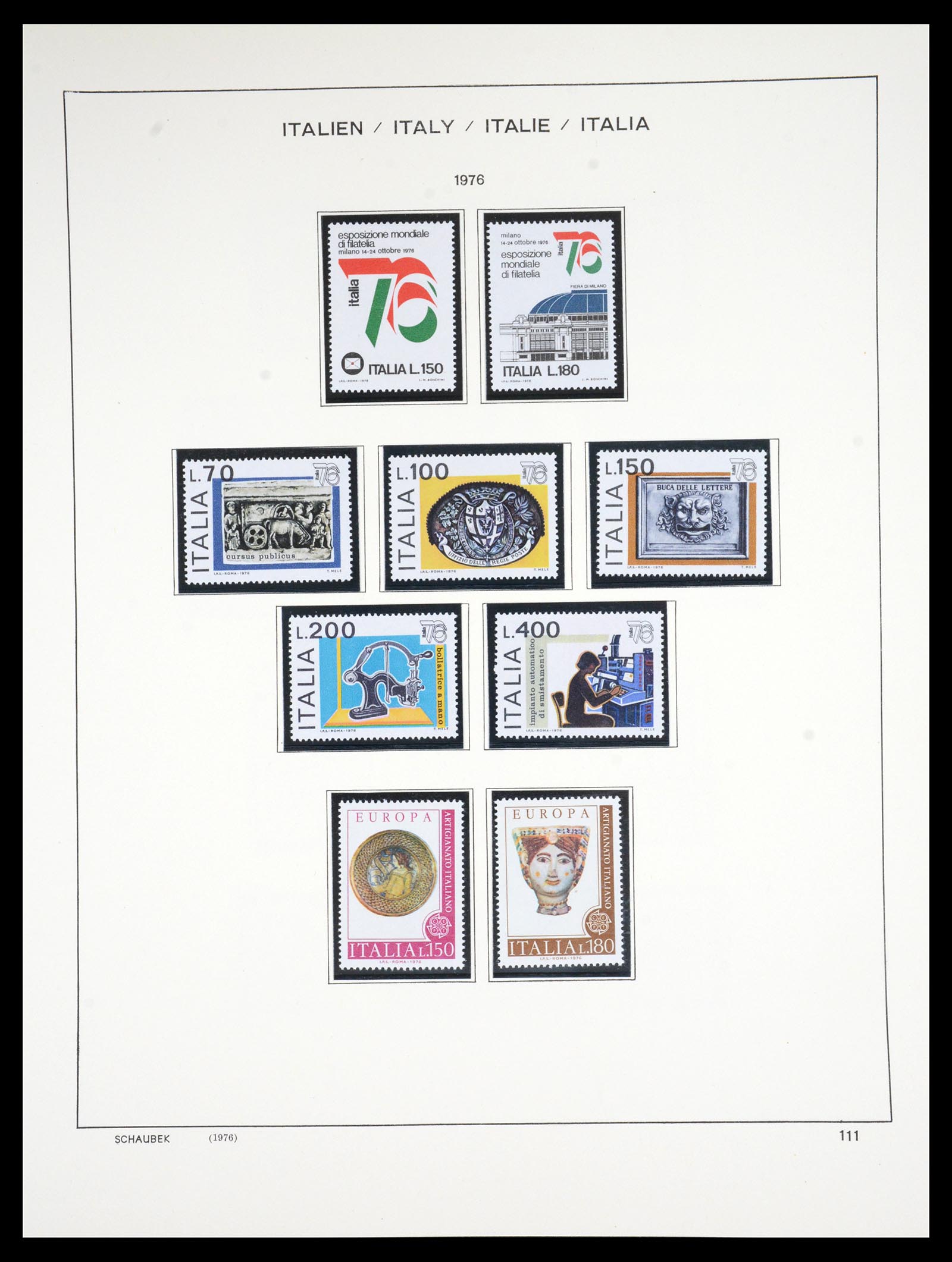 36513 115 - Postzegelverzameling 36513 Italië 1861-2005.