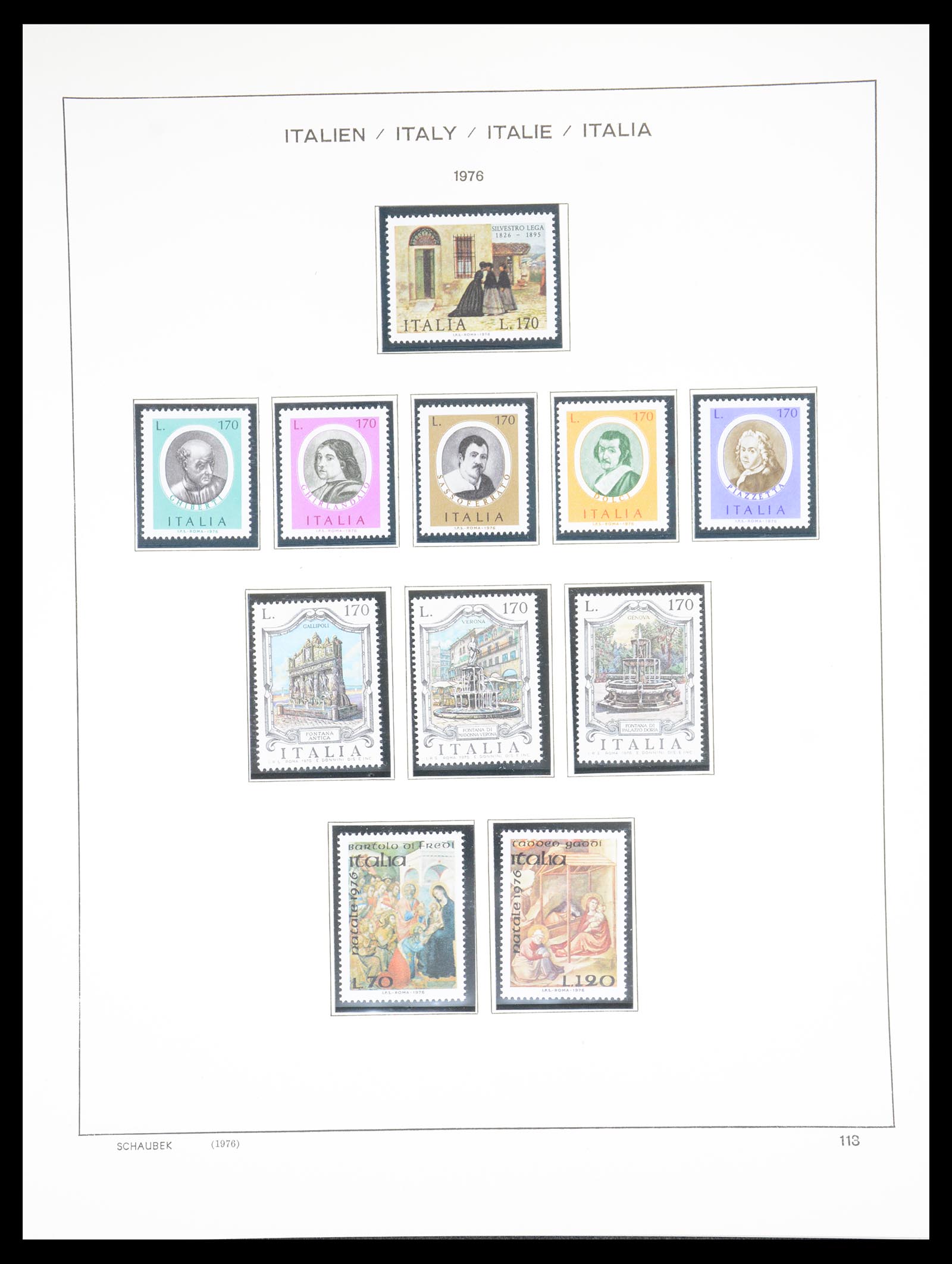 36513 117 - Postzegelverzameling 36513 Italië 1861-2005.