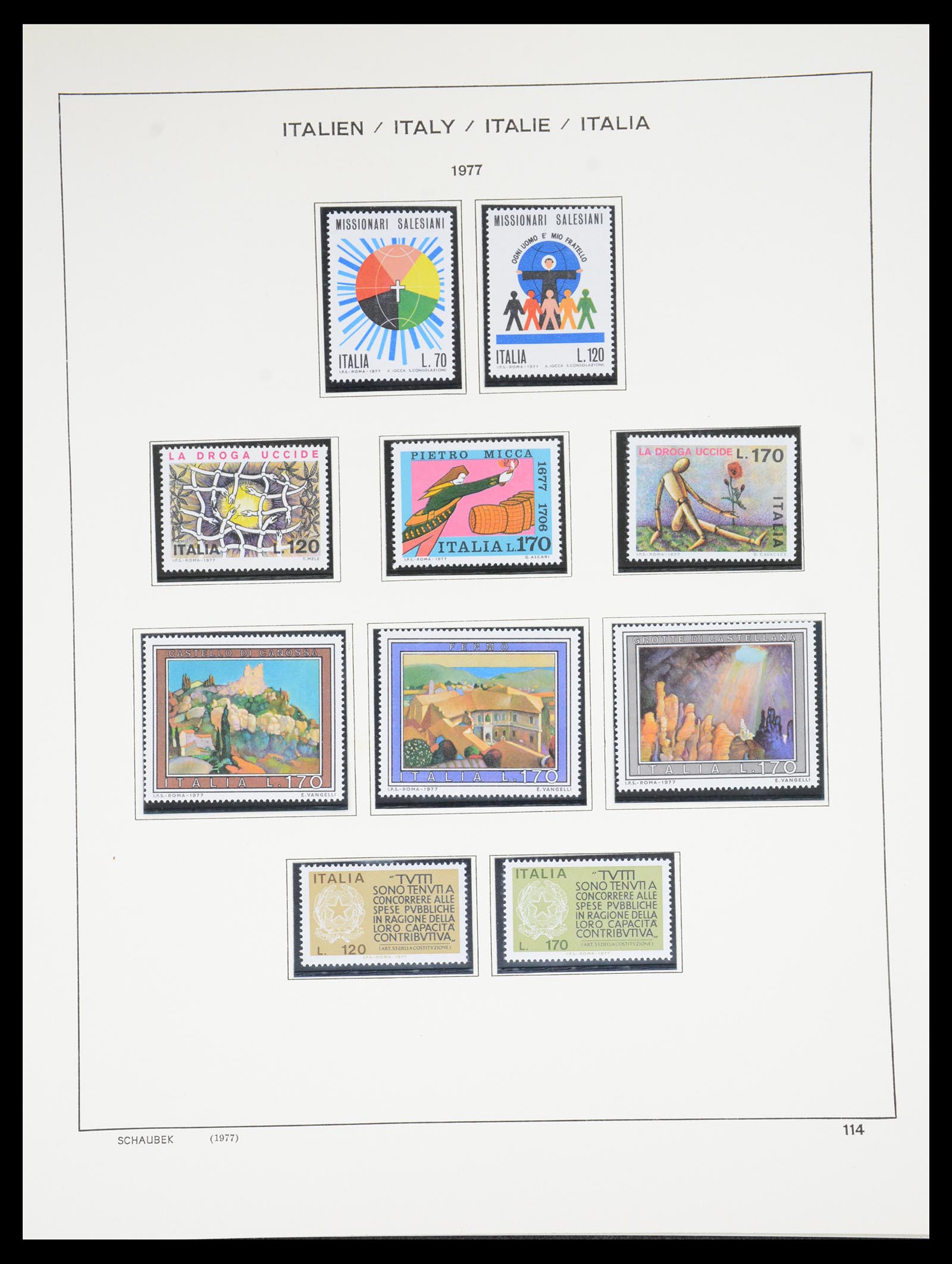 36513 118 - Postzegelverzameling 36513 Italië 1861-2005.