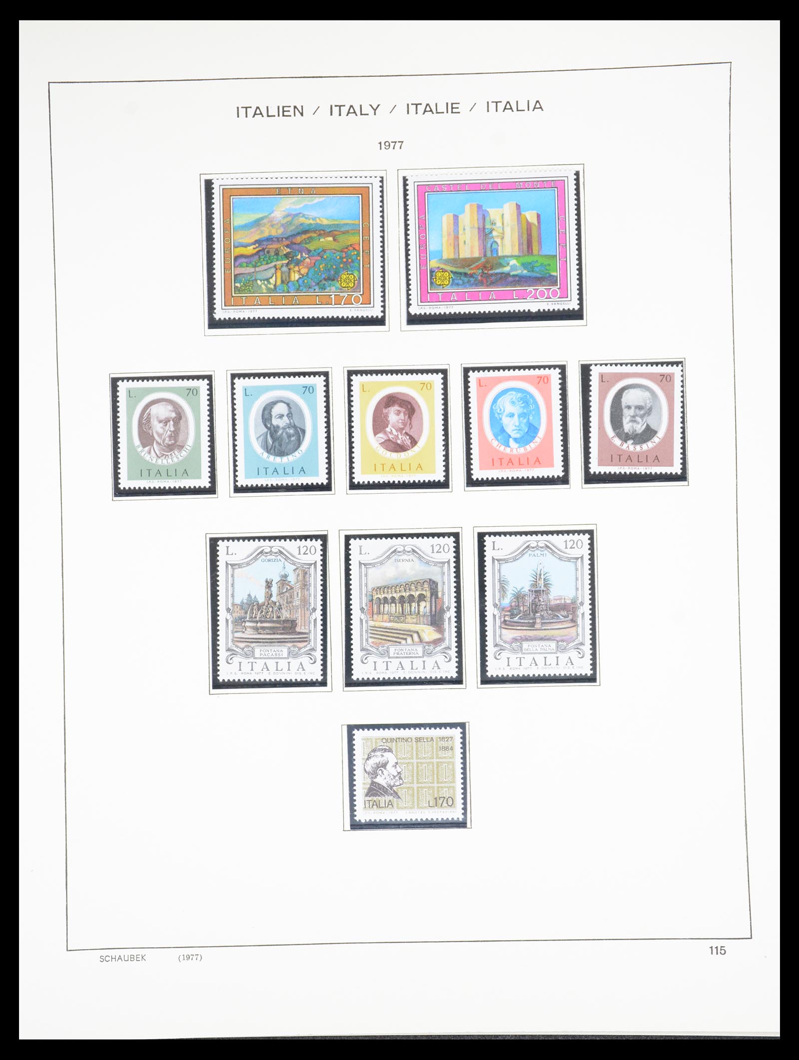 36513 119 - Postzegelverzameling 36513 Italië 1861-2005.