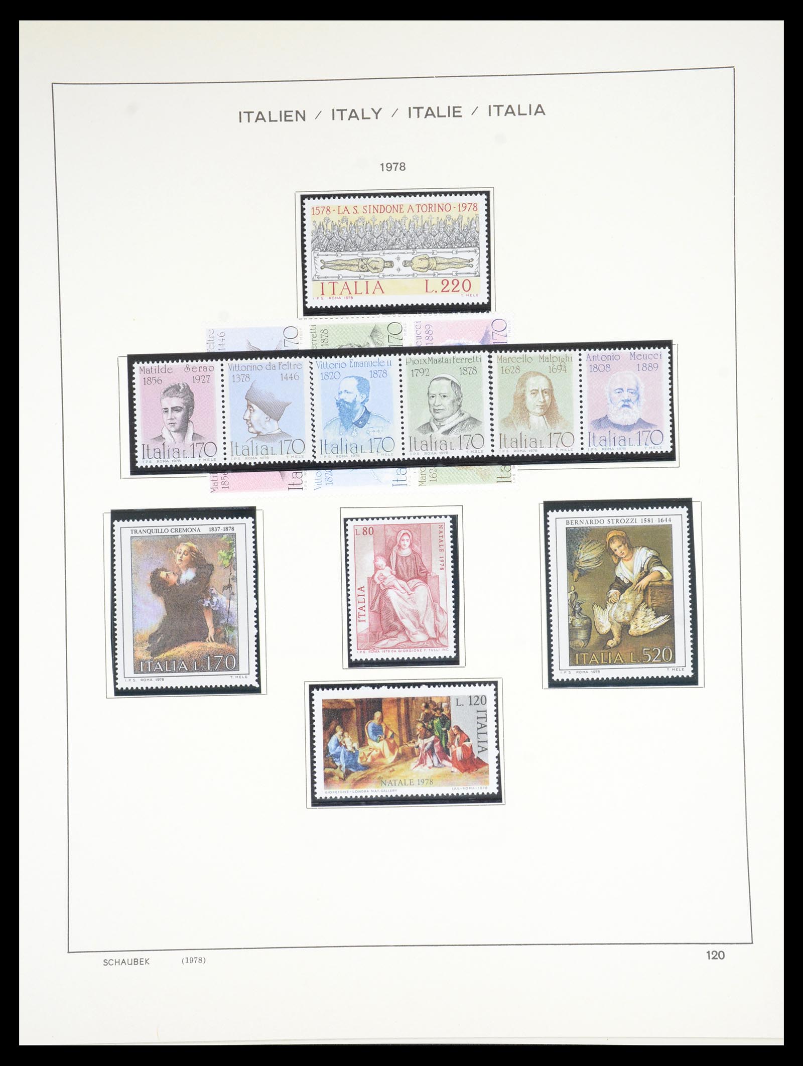 36513 124 - Postzegelverzameling 36513 Italië 1861-2005.