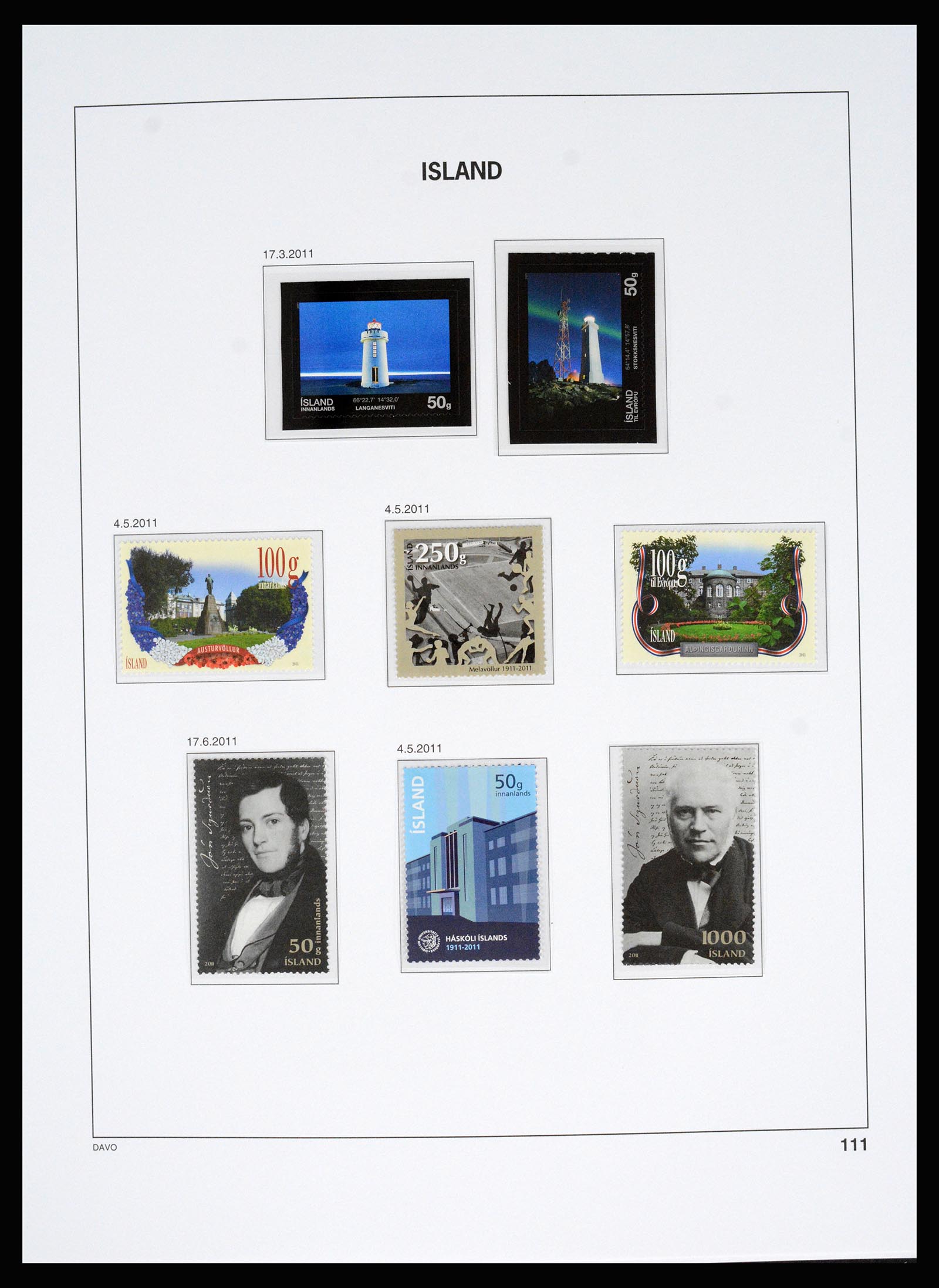 36525 163 - Postzegelverzameling 36525 IJsland 1911-2019!