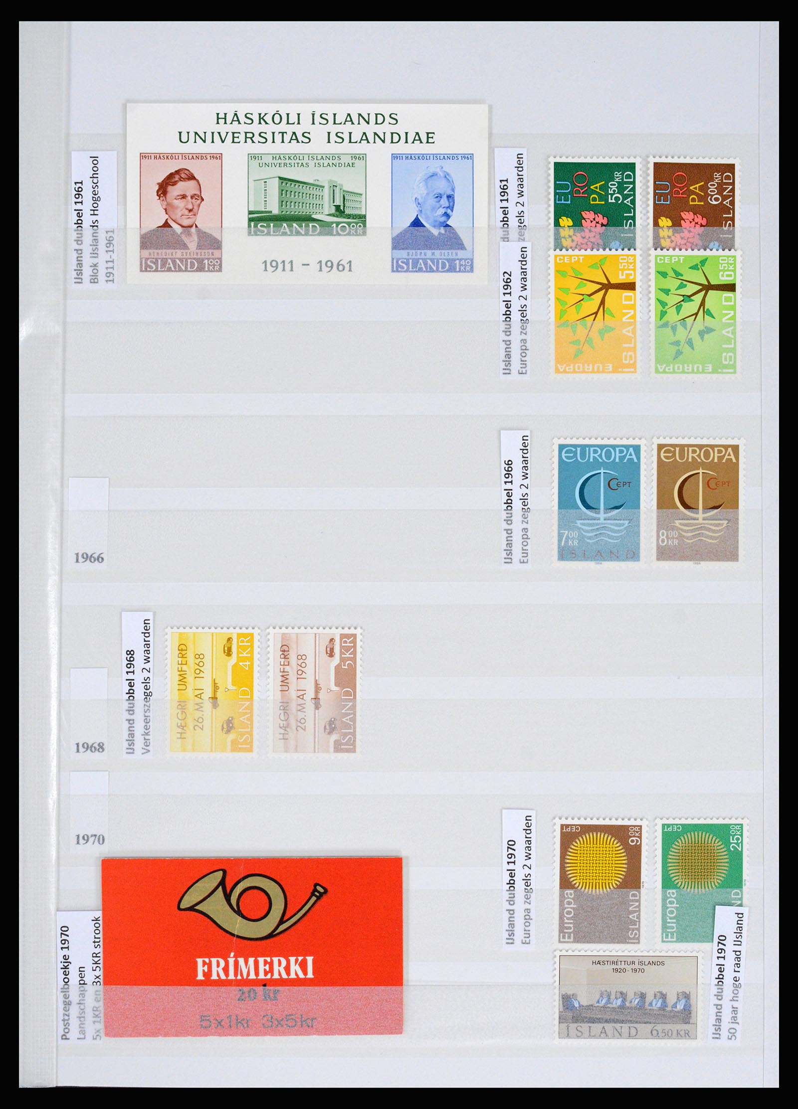 36525 258 - Postzegelverzameling 36525 IJsland 1911-2019!