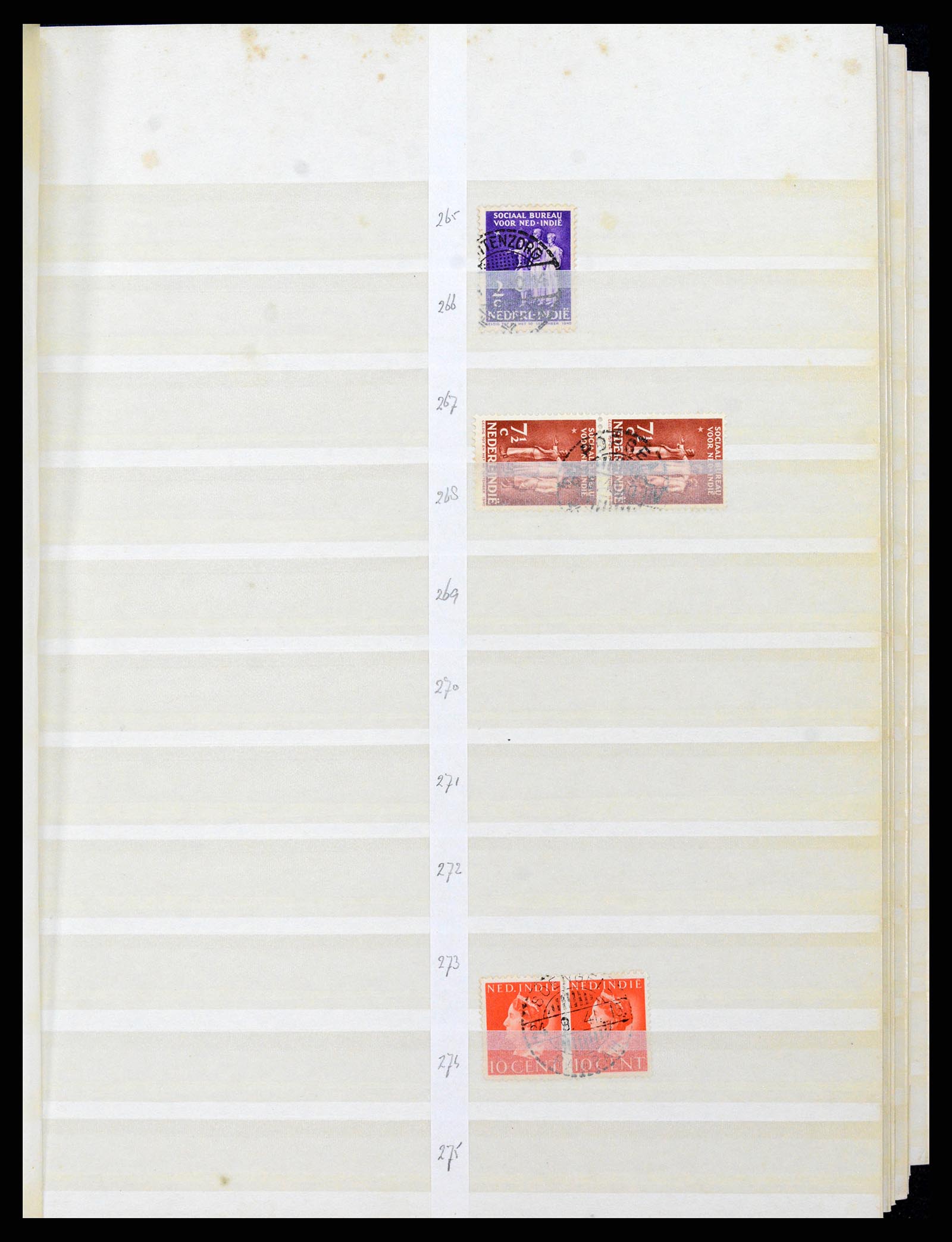 36528 063 - Postzegelverzameling 36528 Nederlands Indië 1864-1948.