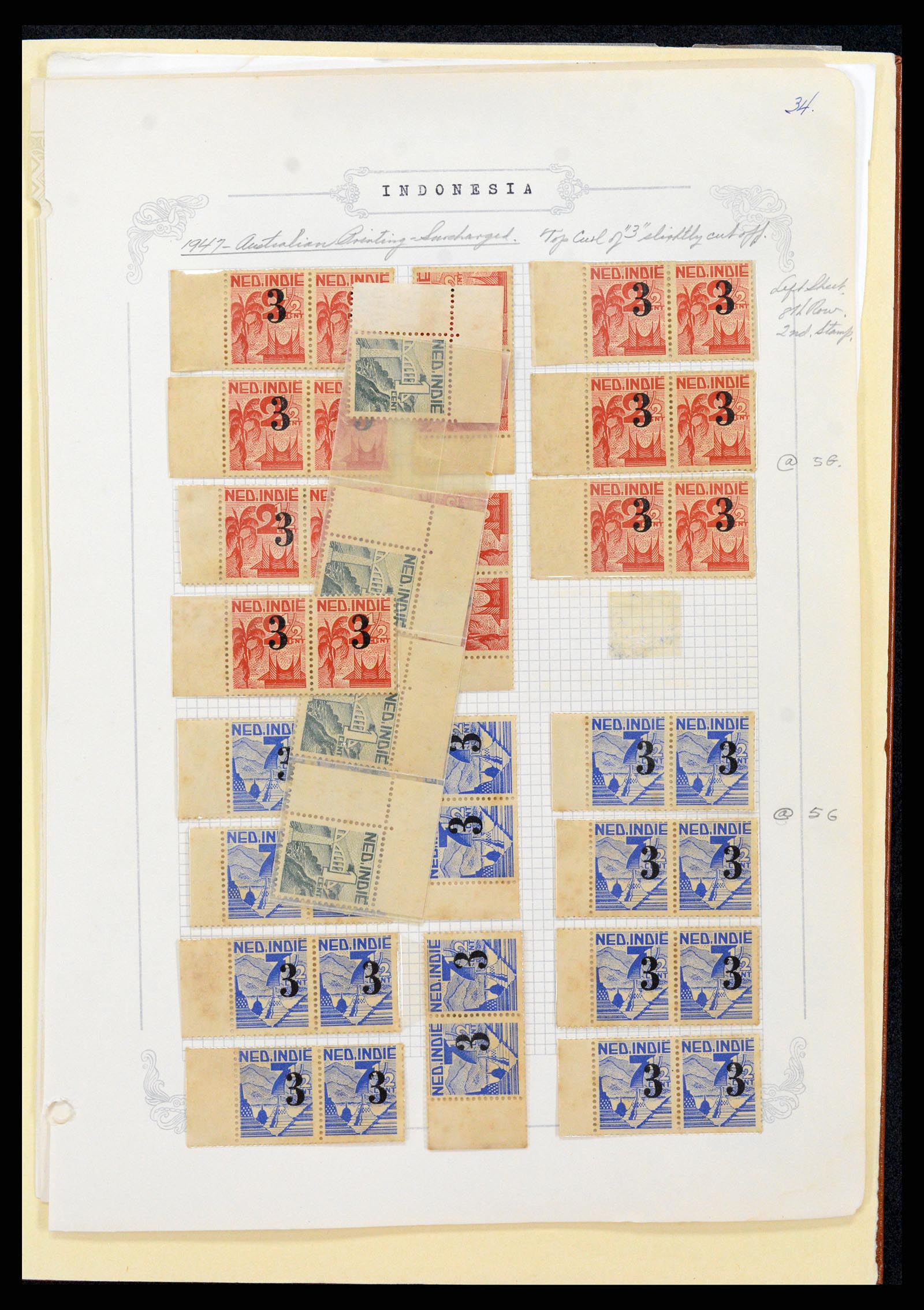 36528 068 - Postzegelverzameling 36528 Nederlands Indië 1864-1948.