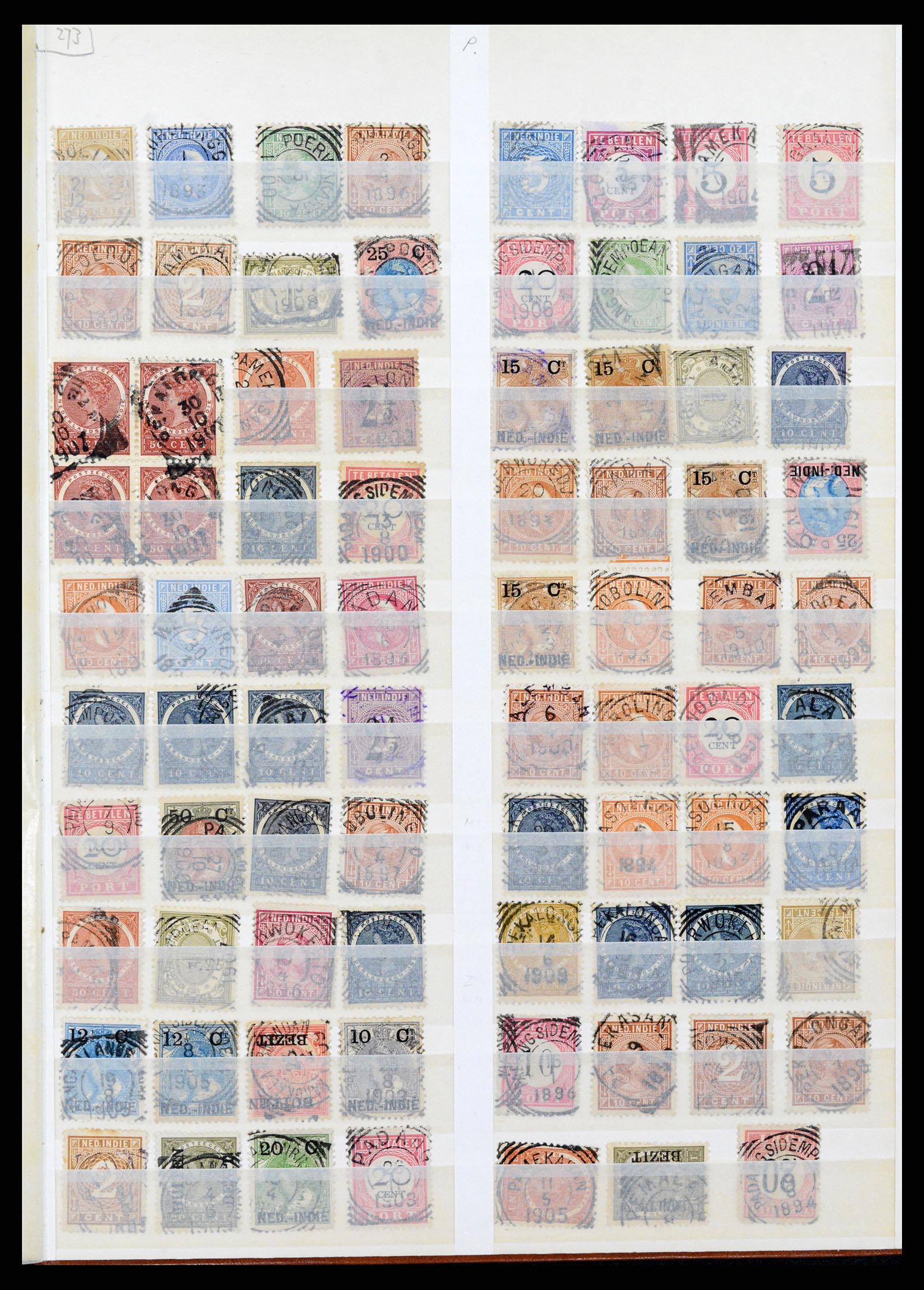 36528 079 - Postzegelverzameling 36528 Nederlands Indië 1864-1948.