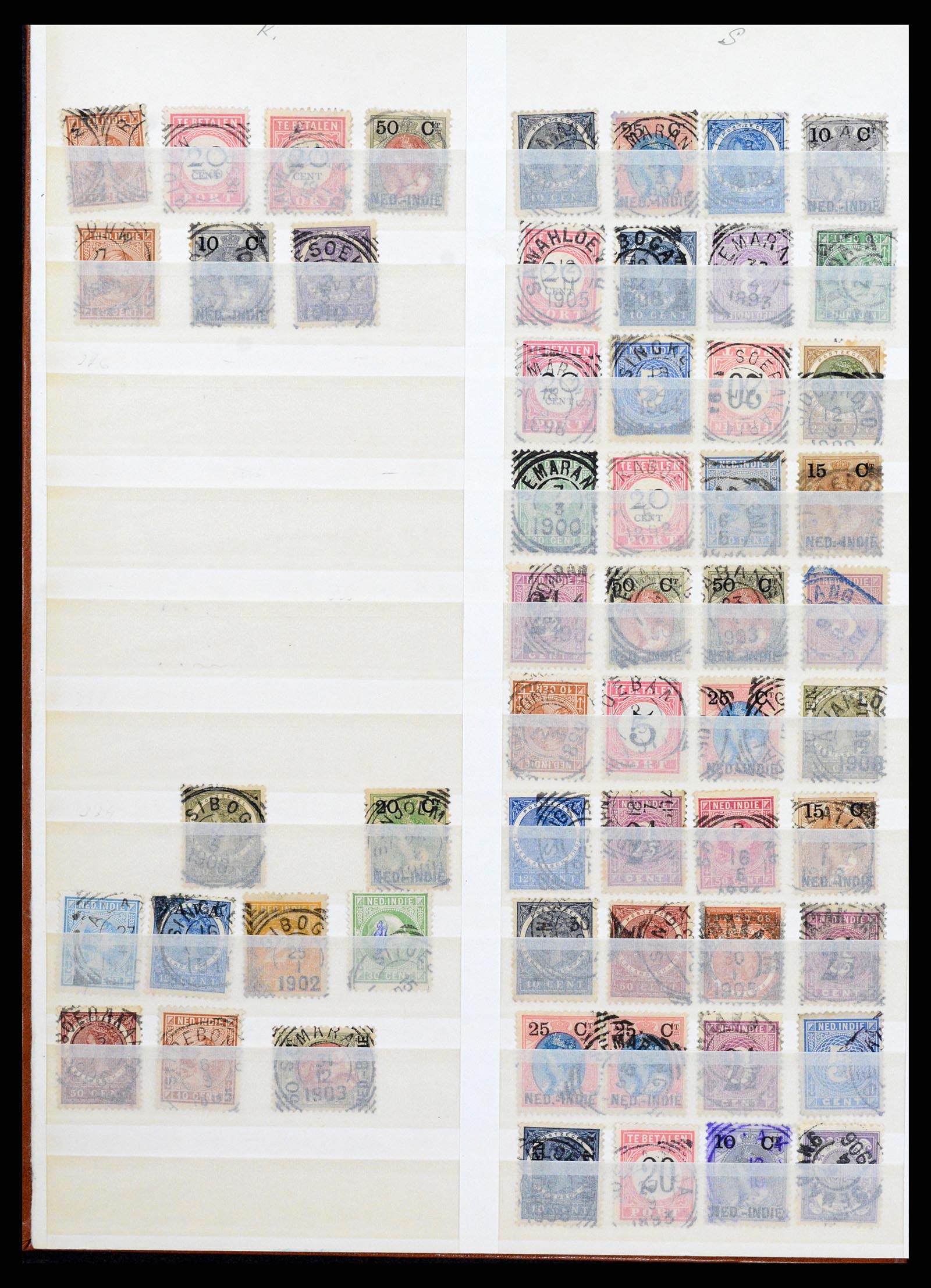 36528 080 - Postzegelverzameling 36528 Nederlands Indië 1864-1948.