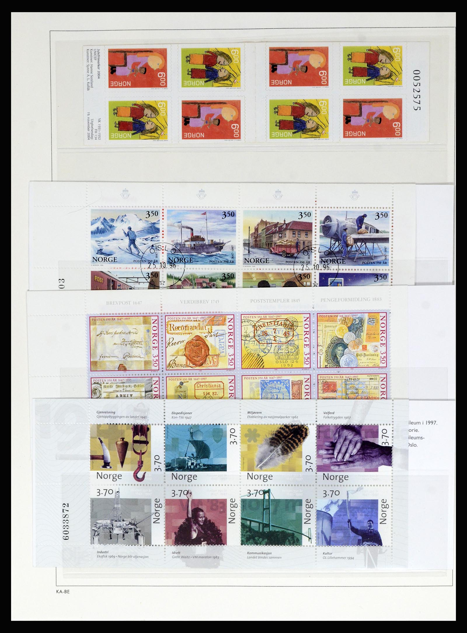 36540 114 - Postzegelverzameling 36540 Noorwegen 1855-2019!