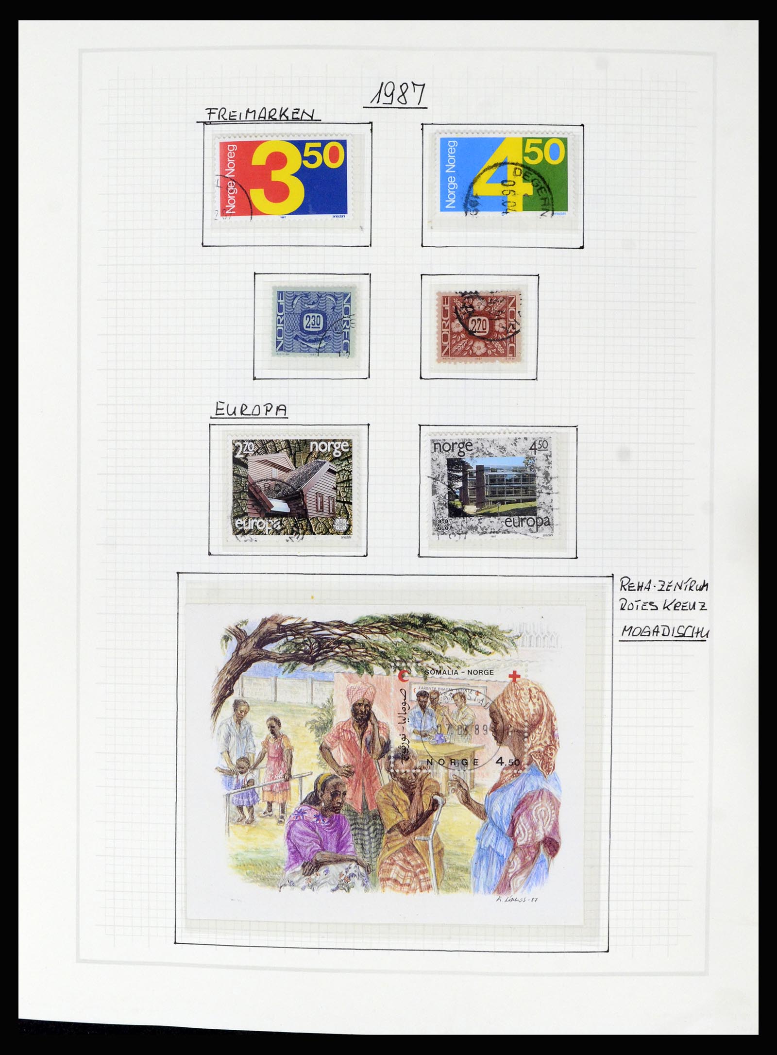 36540 117 - Postzegelverzameling 36540 Noorwegen 1855-2019!