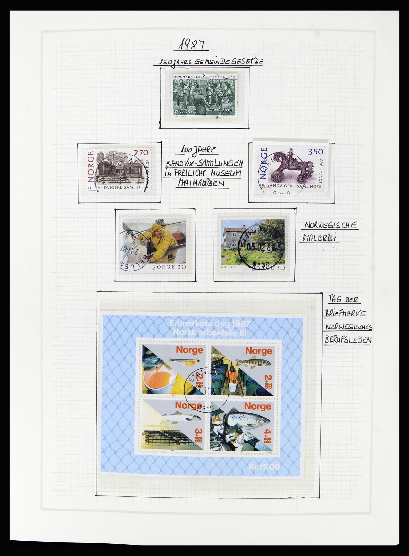 36540 119 - Postzegelverzameling 36540 Noorwegen 1855-2019!