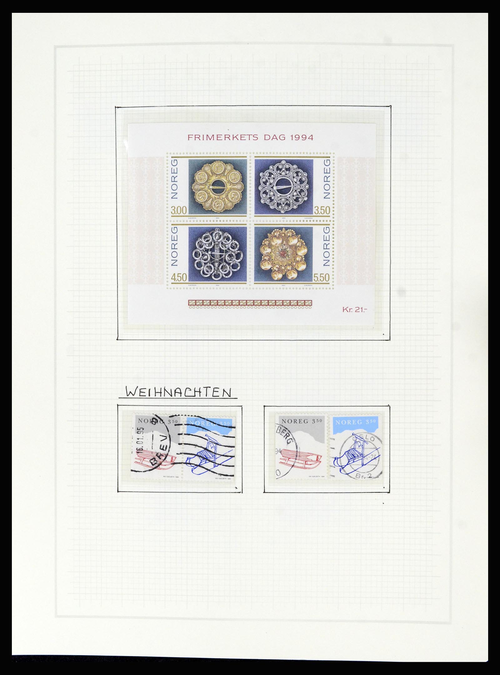 36540 142 - Postzegelverzameling 36540 Noorwegen 1855-2019!