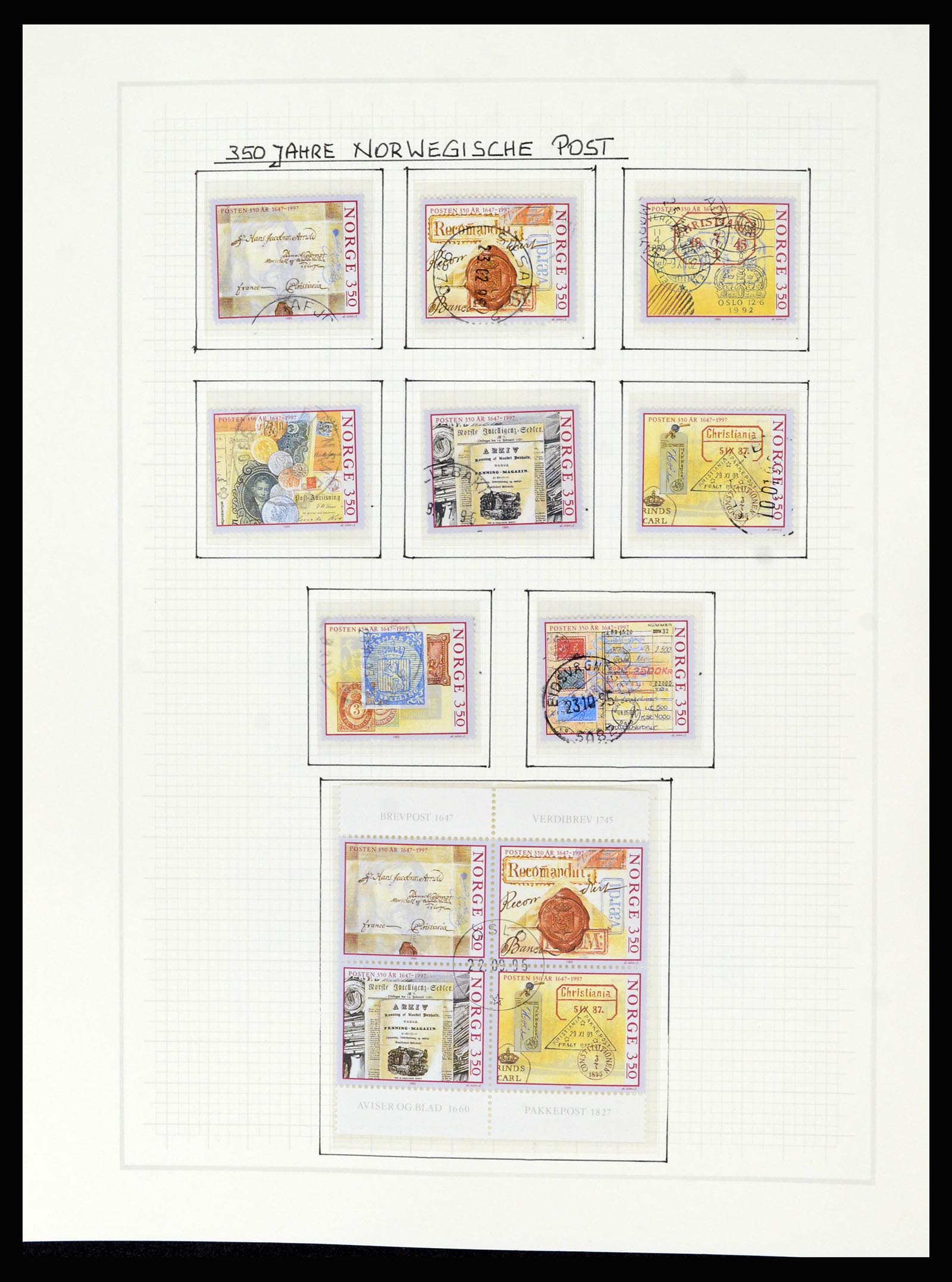36540 144 - Postzegelverzameling 36540 Noorwegen 1855-2019!