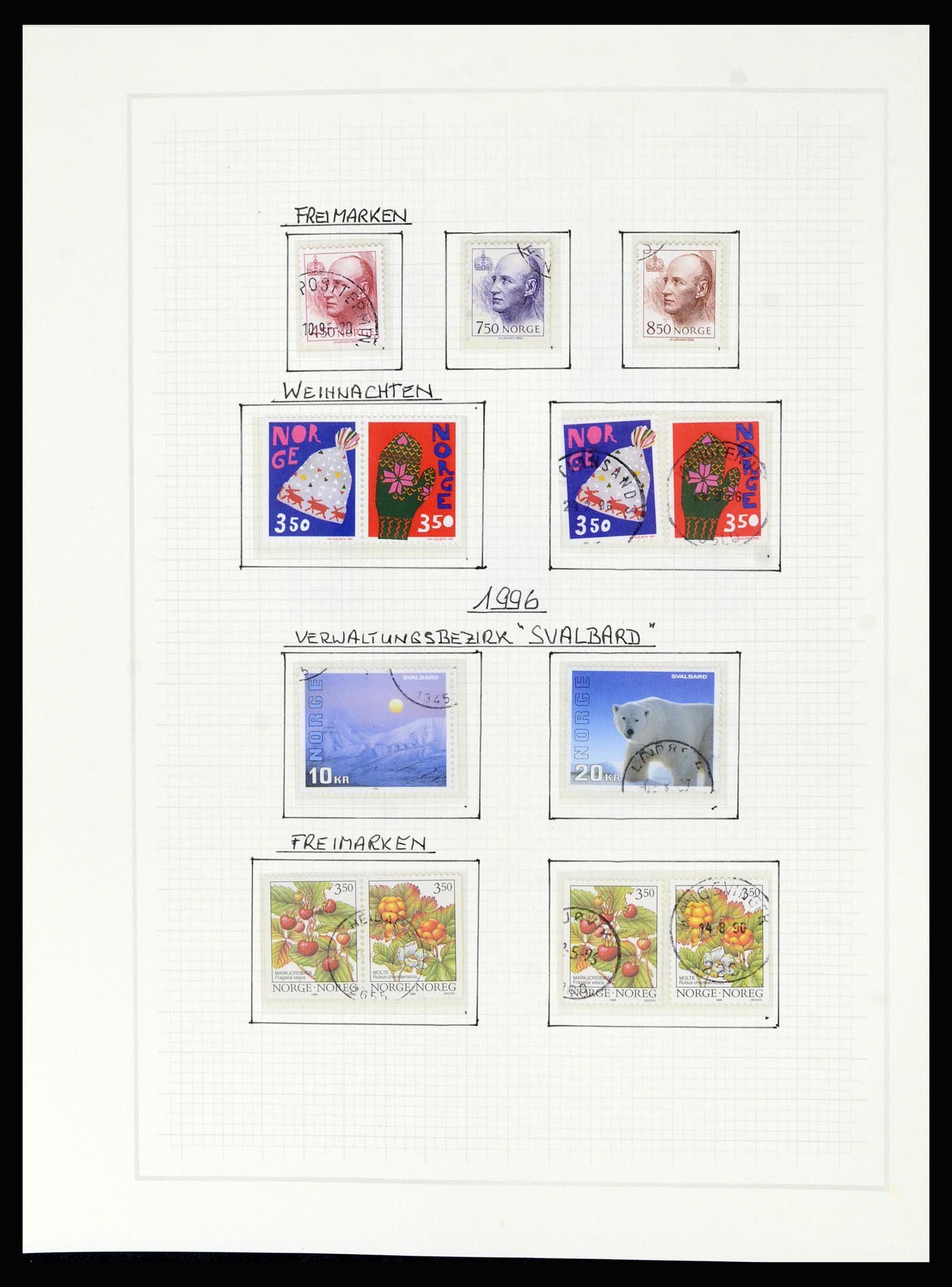 36540 145 - Postzegelverzameling 36540 Noorwegen 1855-2019!