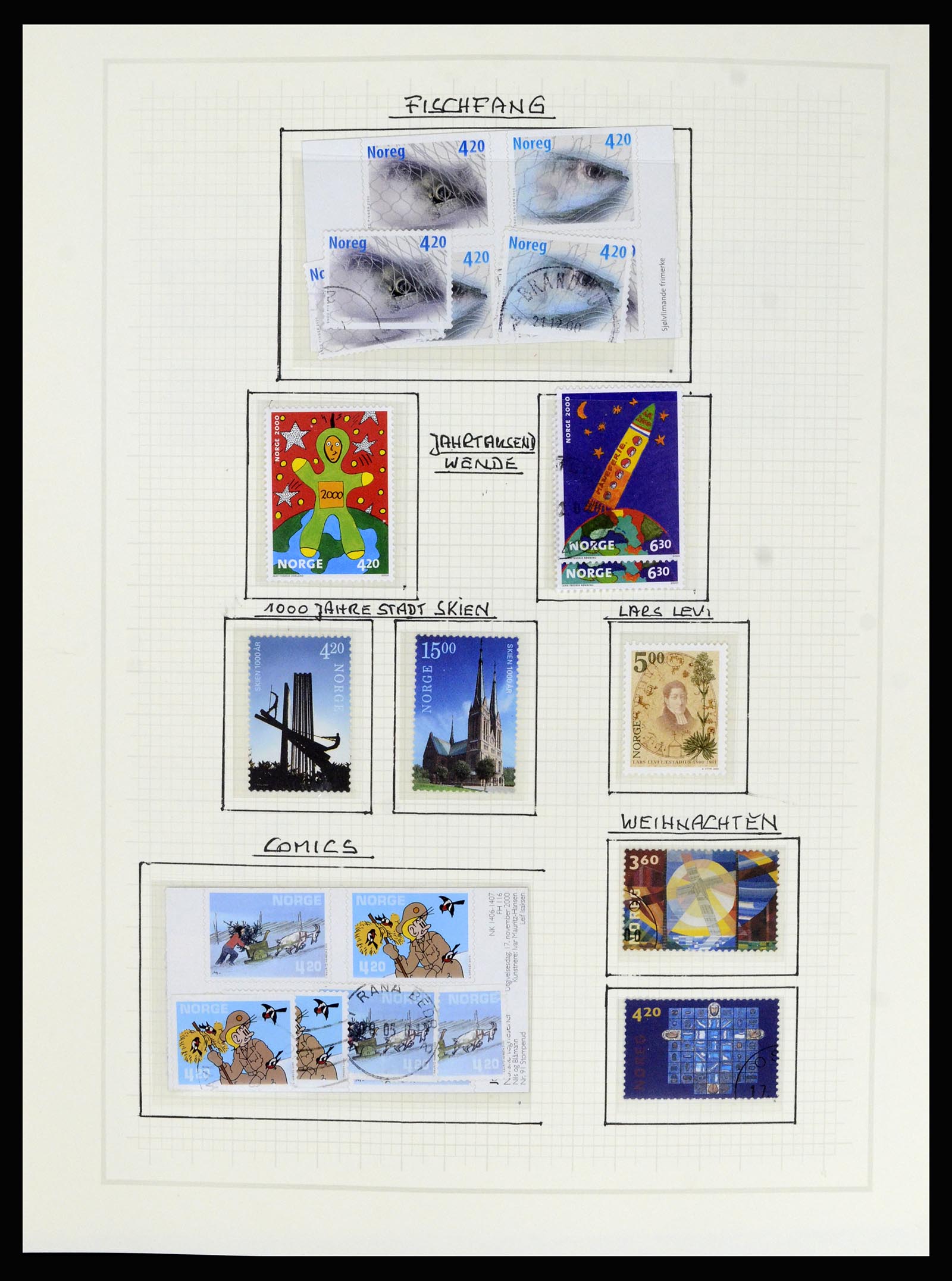 36540 166 - Postzegelverzameling 36540 Noorwegen 1855-2019!