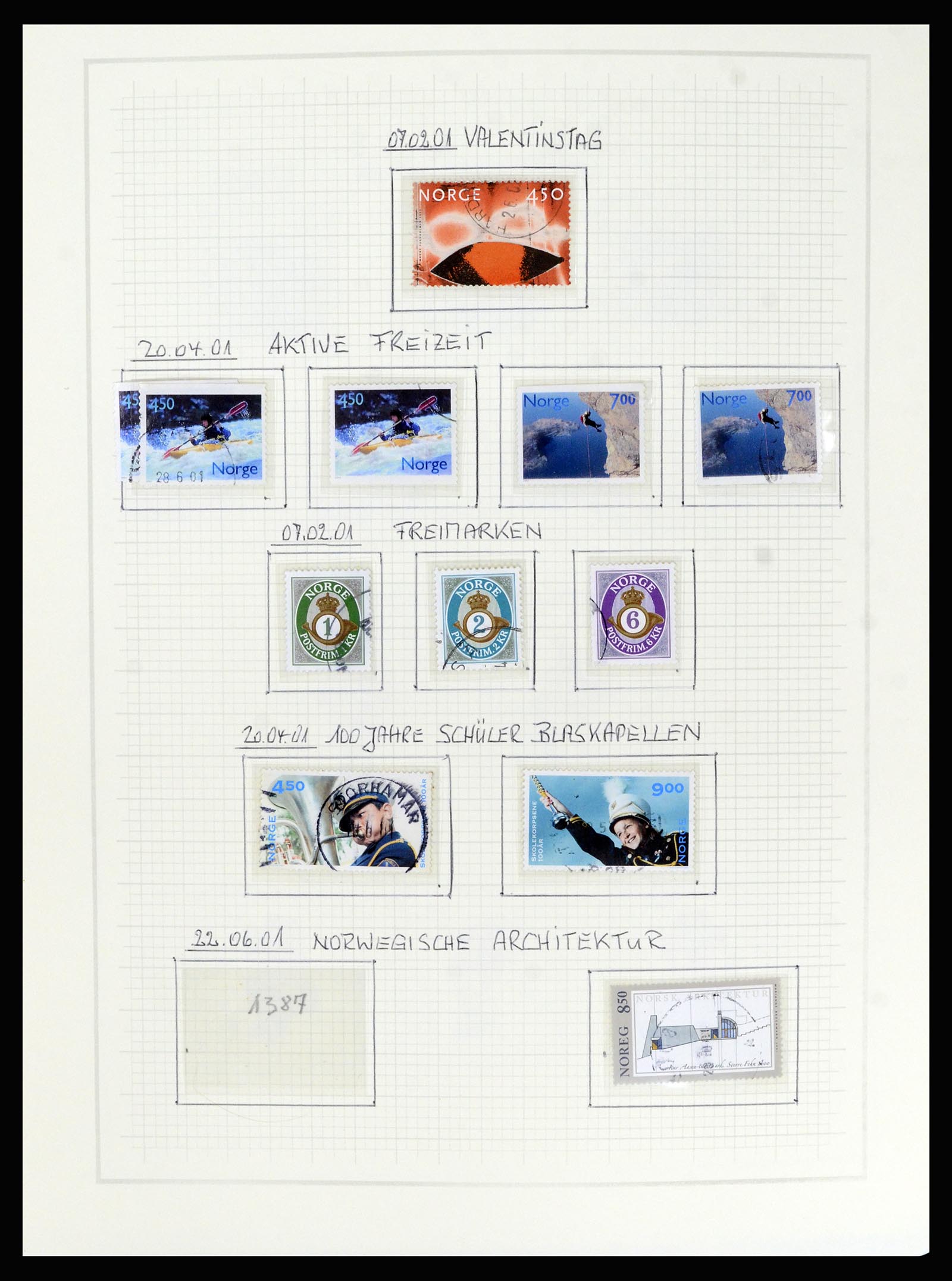 36540 168 - Postzegelverzameling 36540 Noorwegen 1855-2019!