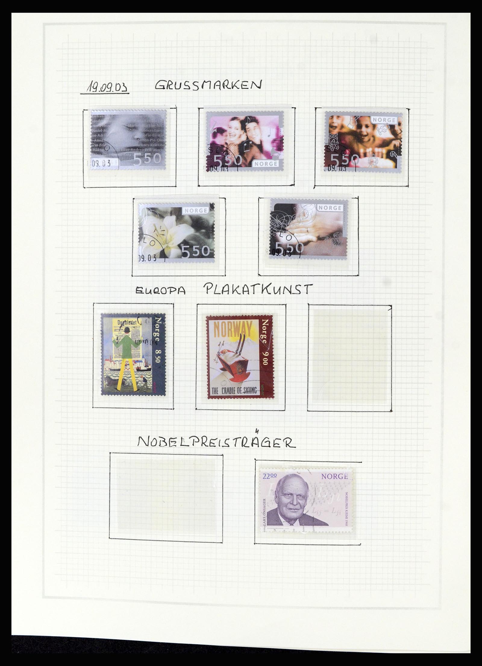 36540 180 - Postzegelverzameling 36540 Noorwegen 1855-2019!