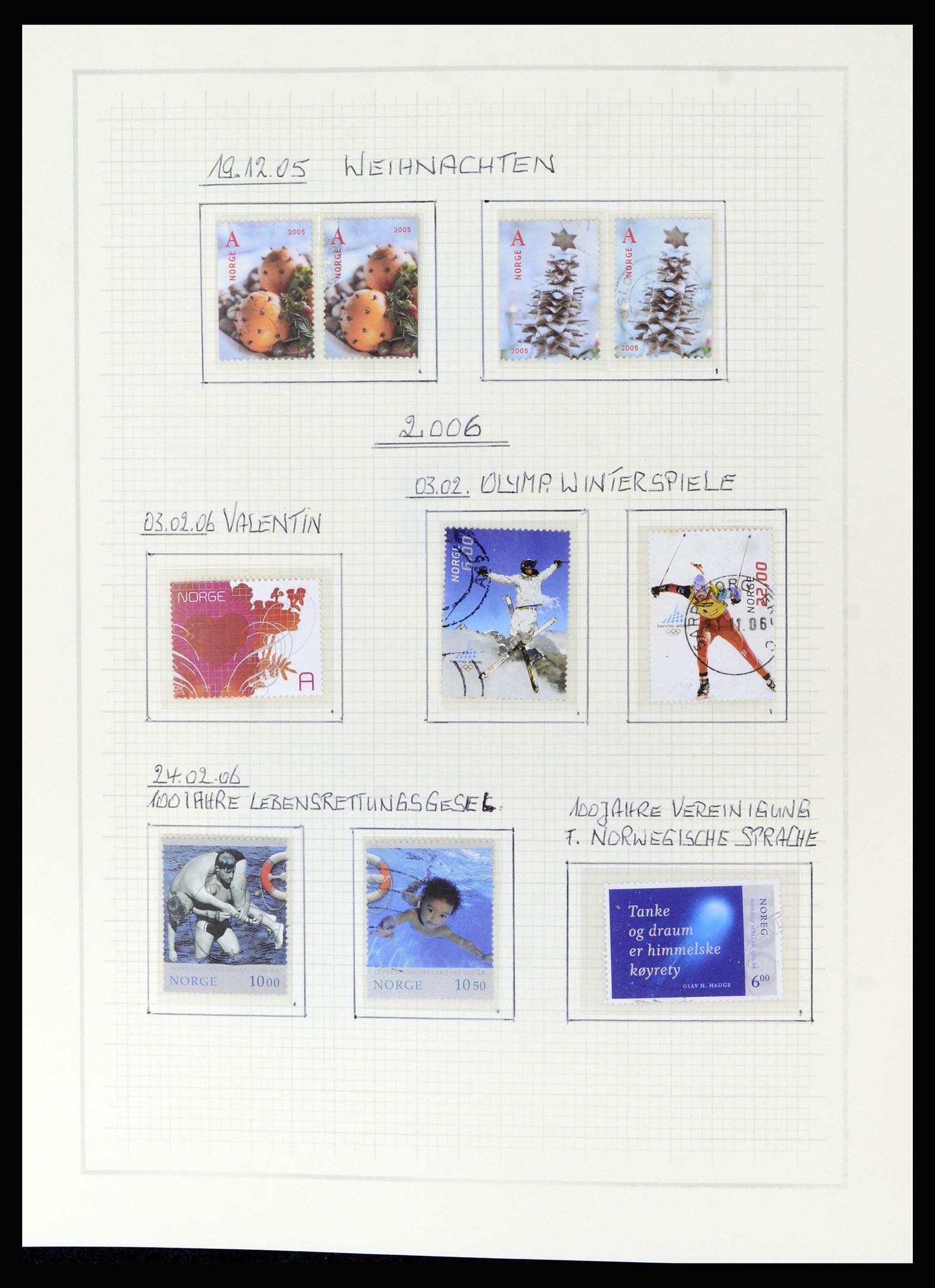 36540 192 - Postzegelverzameling 36540 Noorwegen 1855-2019!