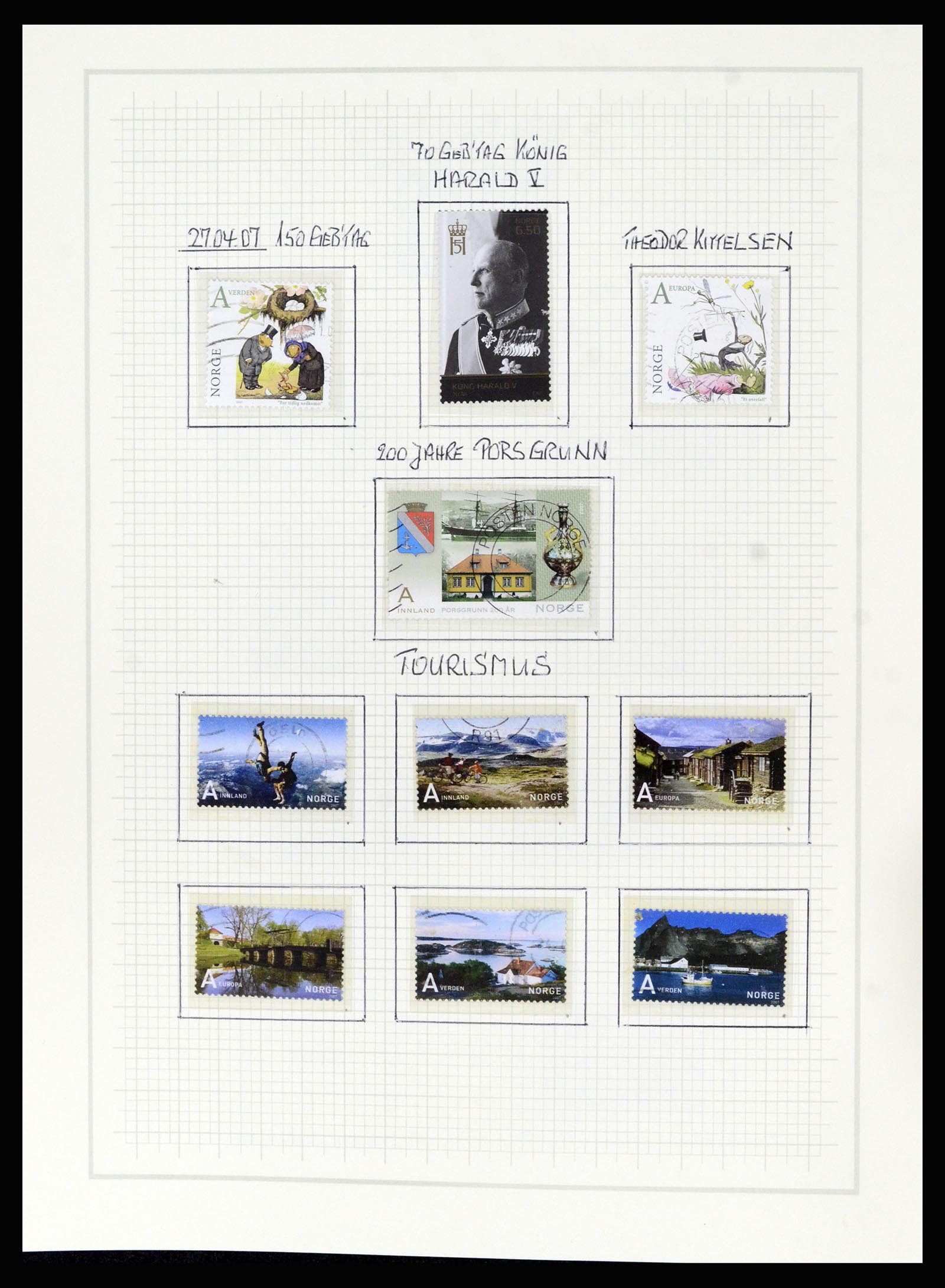 36540 200 - Postzegelverzameling 36540 Noorwegen 1855-2019!