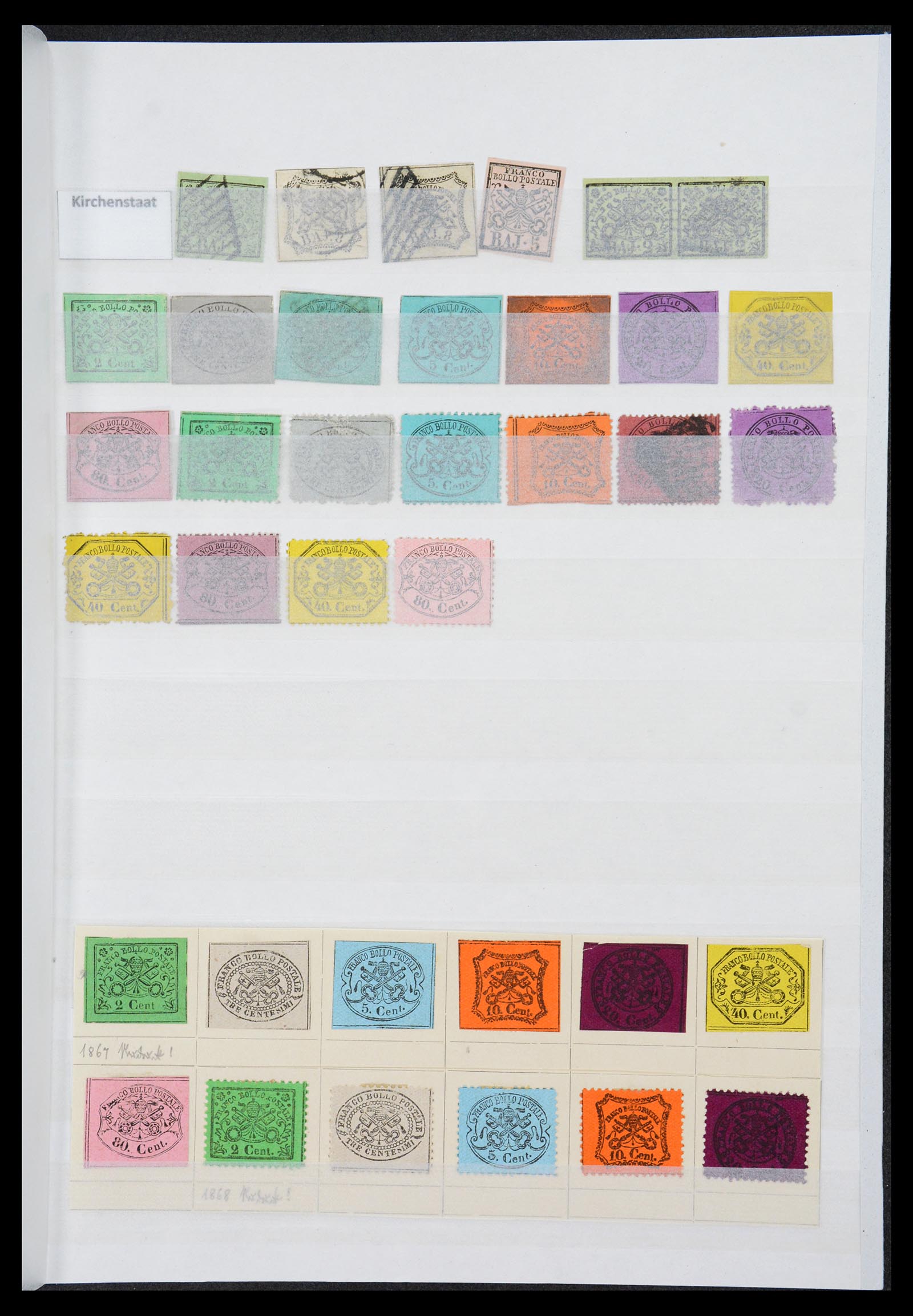 36558 001 - Postzegelverzameling 36558 Italiaanse Staten 1850-1862.