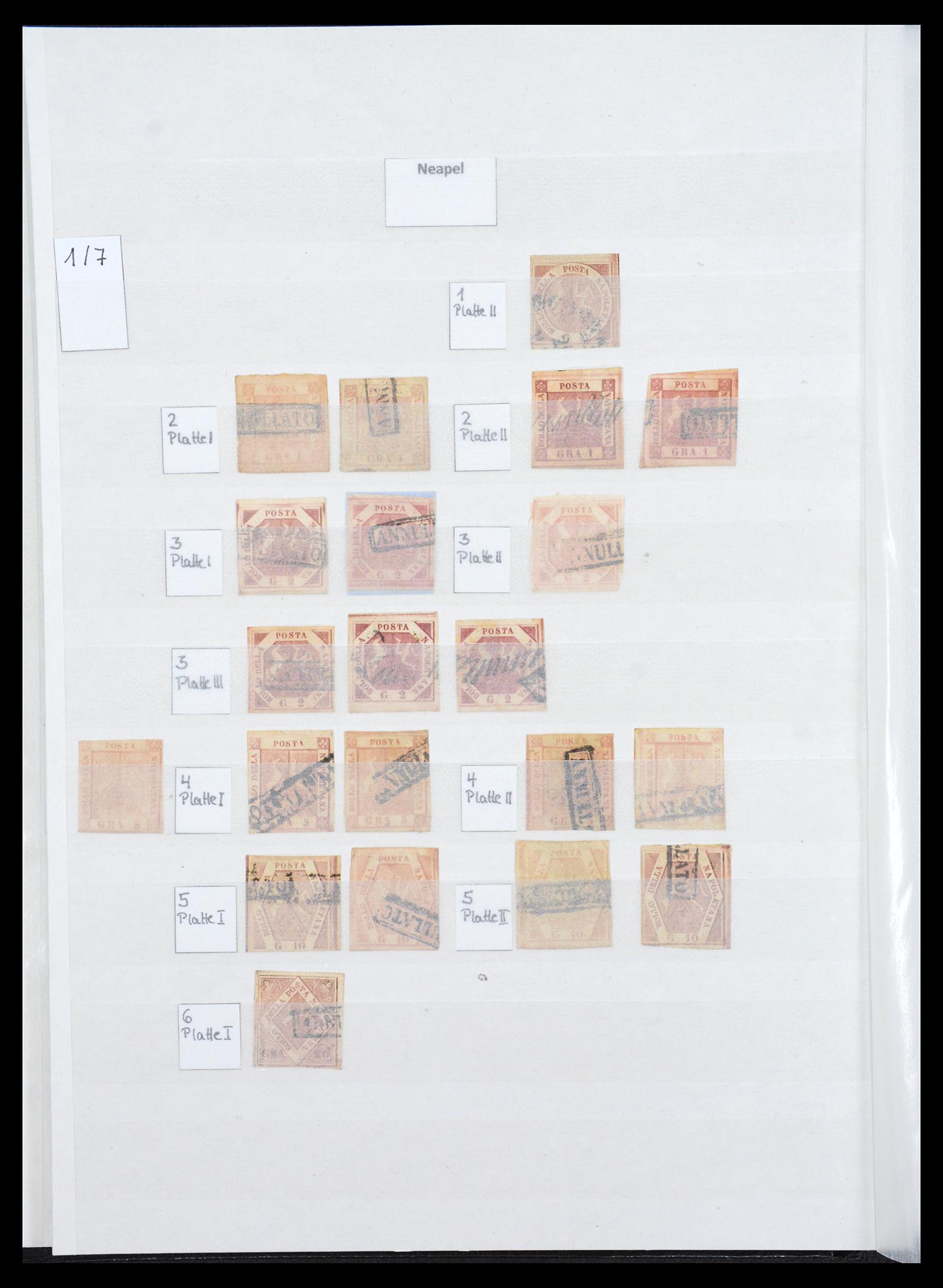 36558 015 - Postzegelverzameling 36558 Italiaanse Staten 1850-1862.