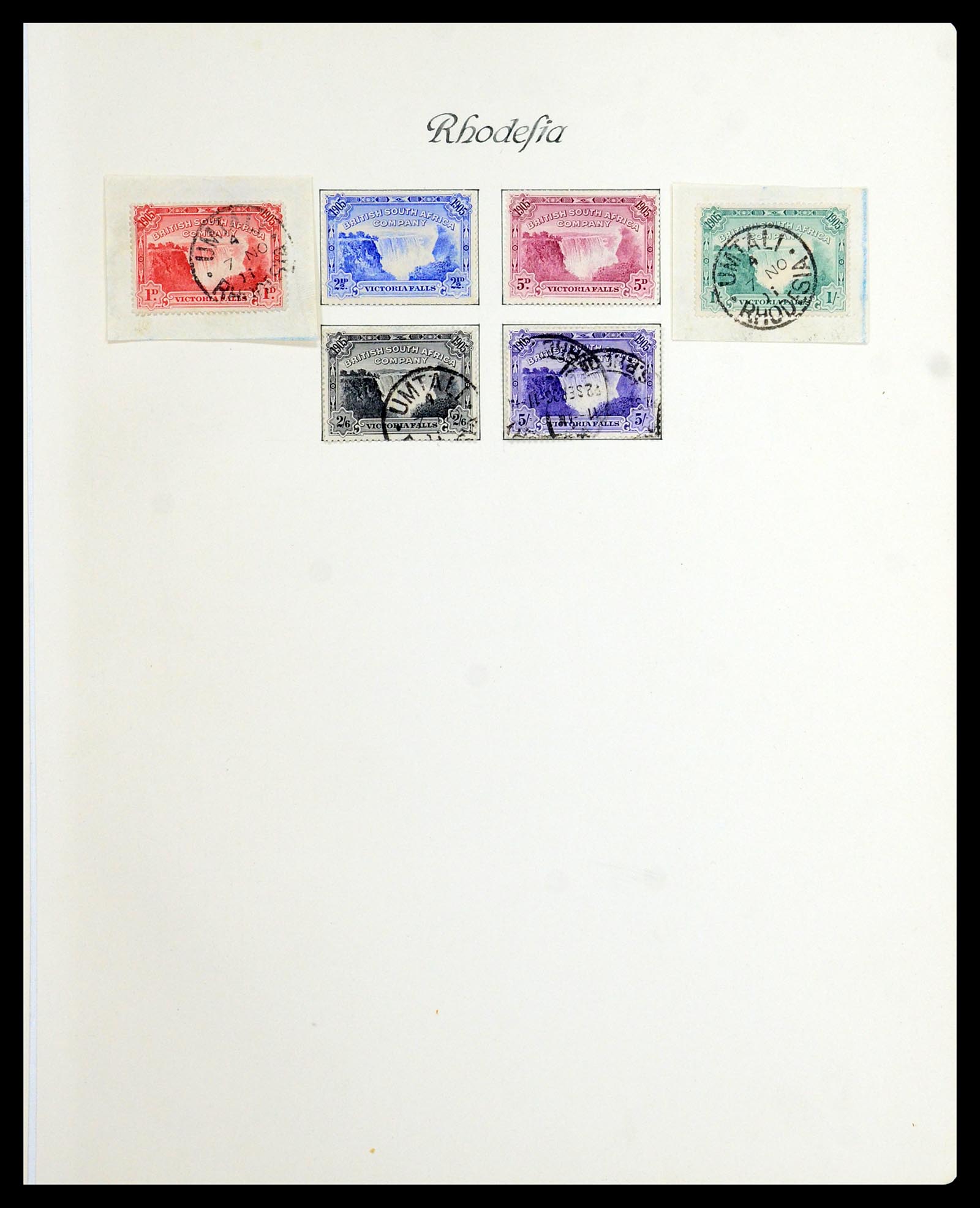 36565 001 - Stamp collection 36565 Rhodesia 1909-1922.