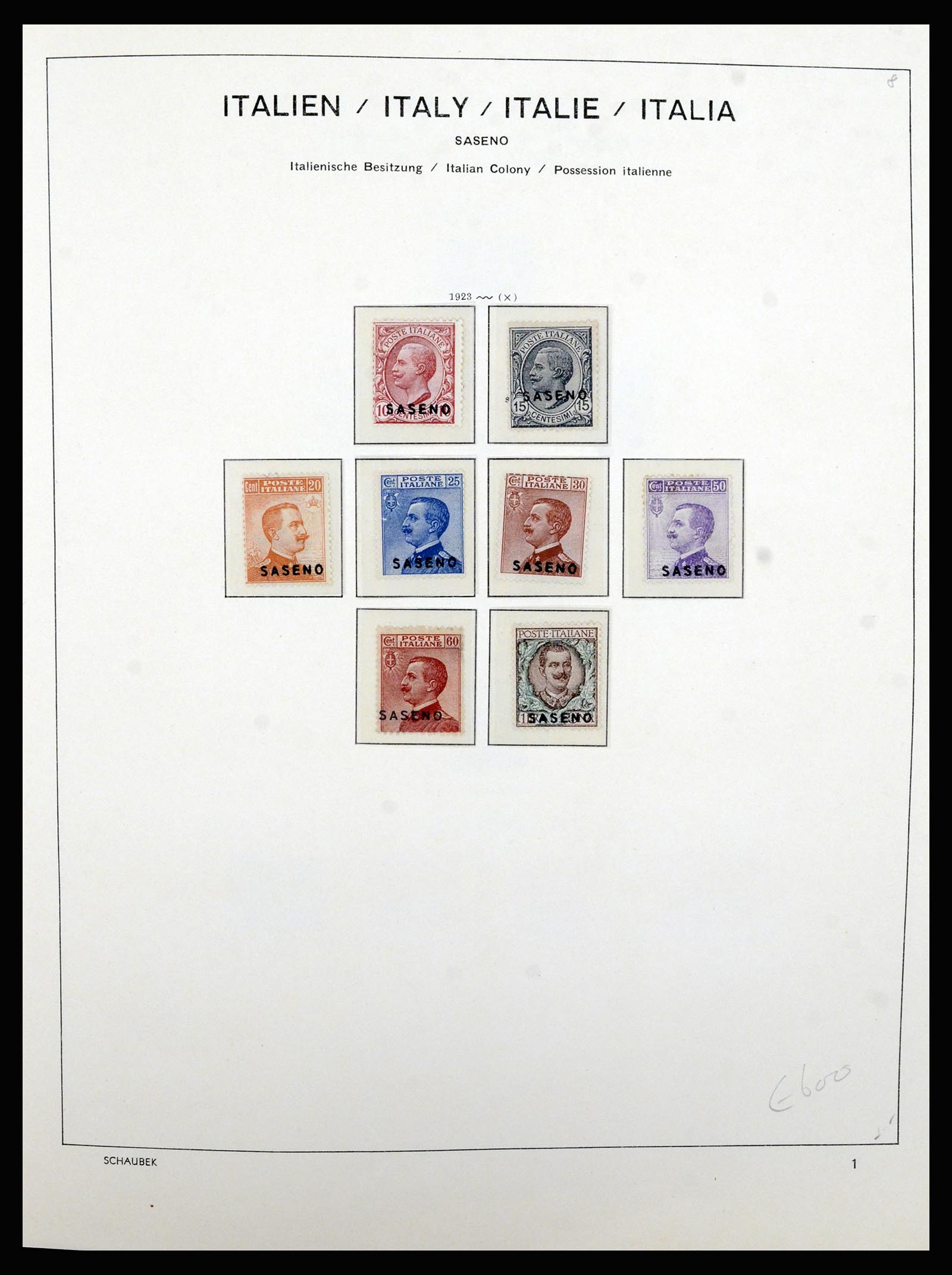 36577 003 - Postzegelverzameling 36577 Italian territories 1870-1940.