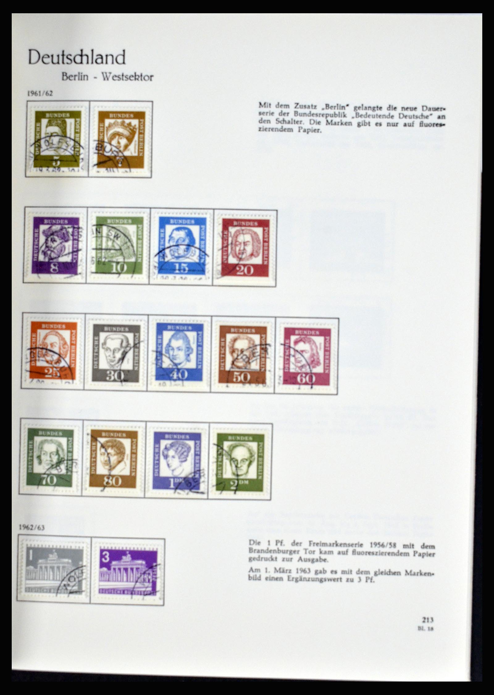 36609 086 - Postzegelverzameling 36609 Duitsland 1952-1975.
