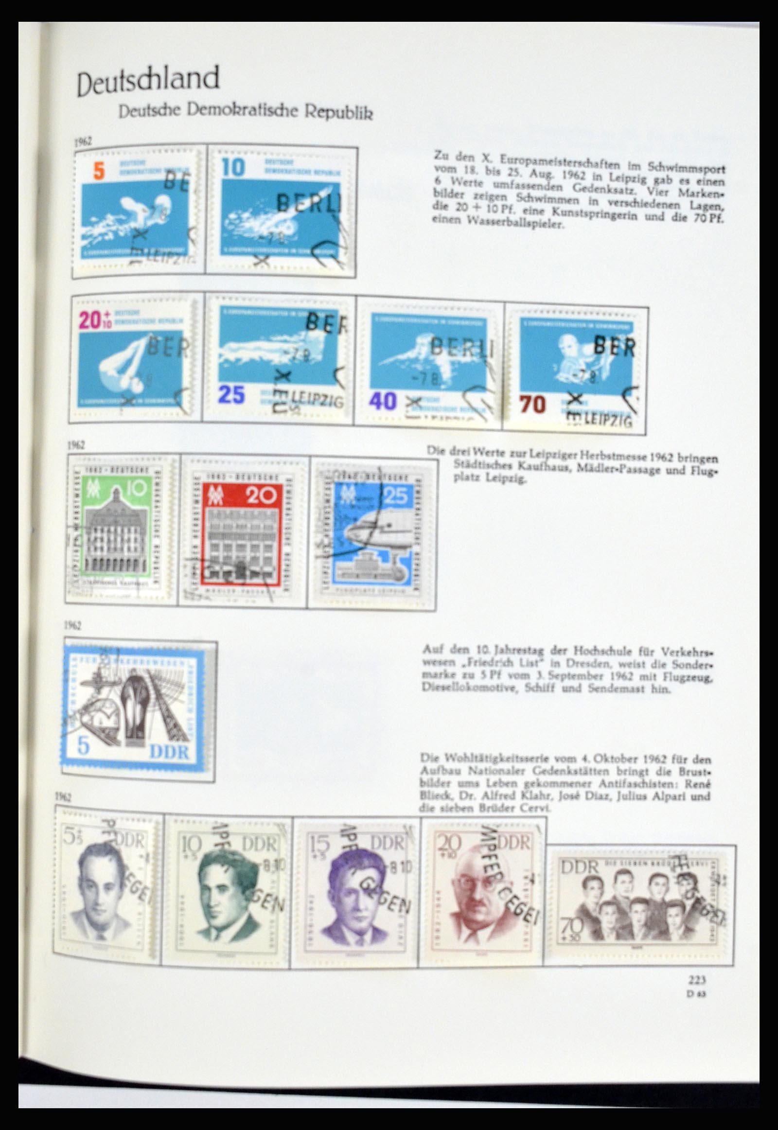 36609 095 - Postzegelverzameling 36609 Duitsland 1952-1975.