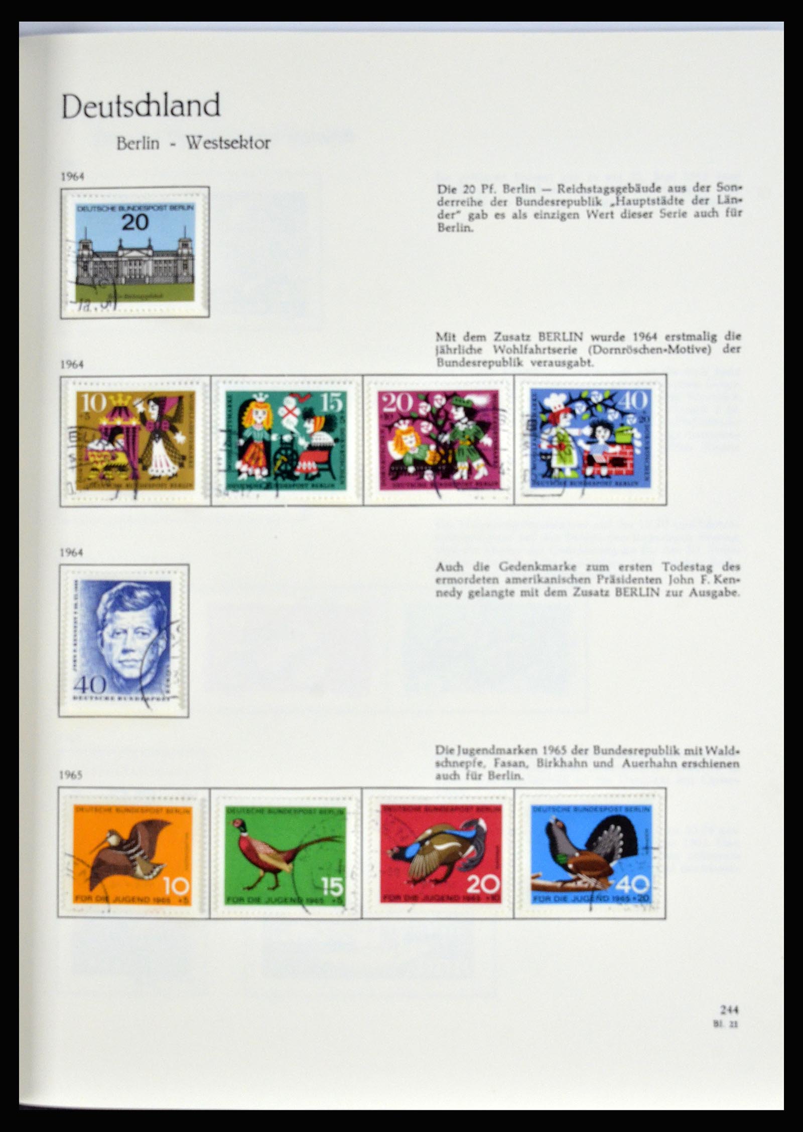 36609 107 - Postzegelverzameling 36609 Duitsland 1952-1975.