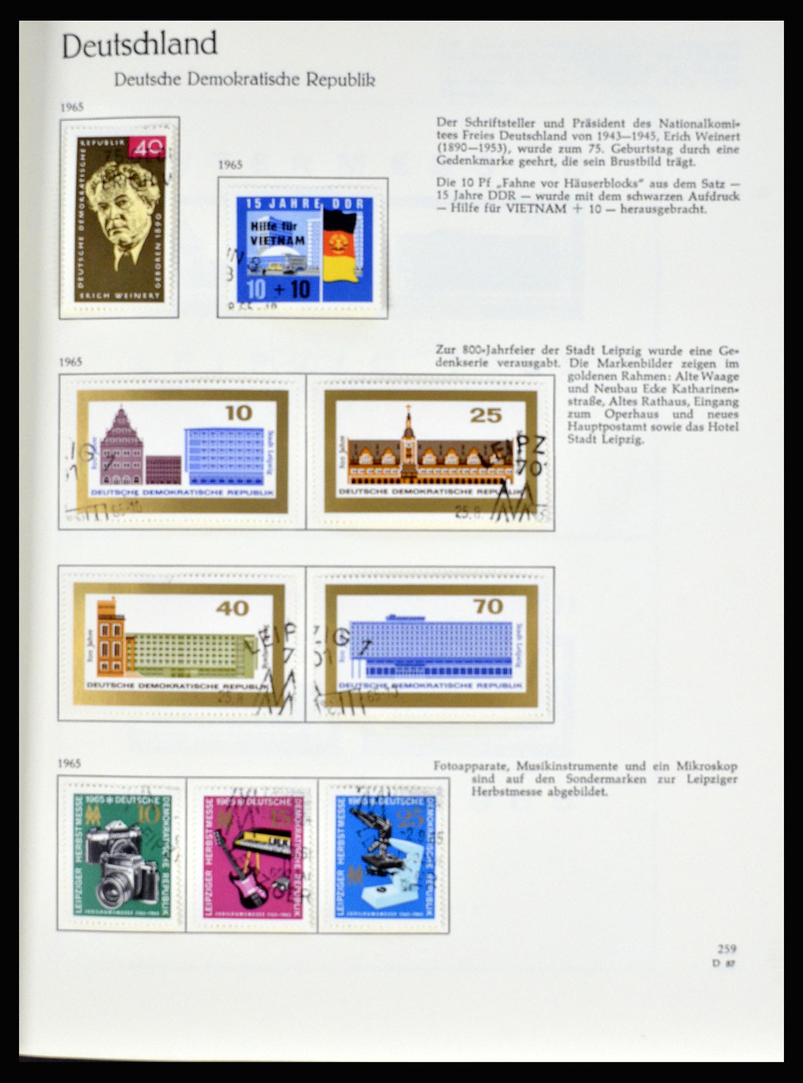 36609 135 - Postzegelverzameling 36609 Duitsland 1952-1975.