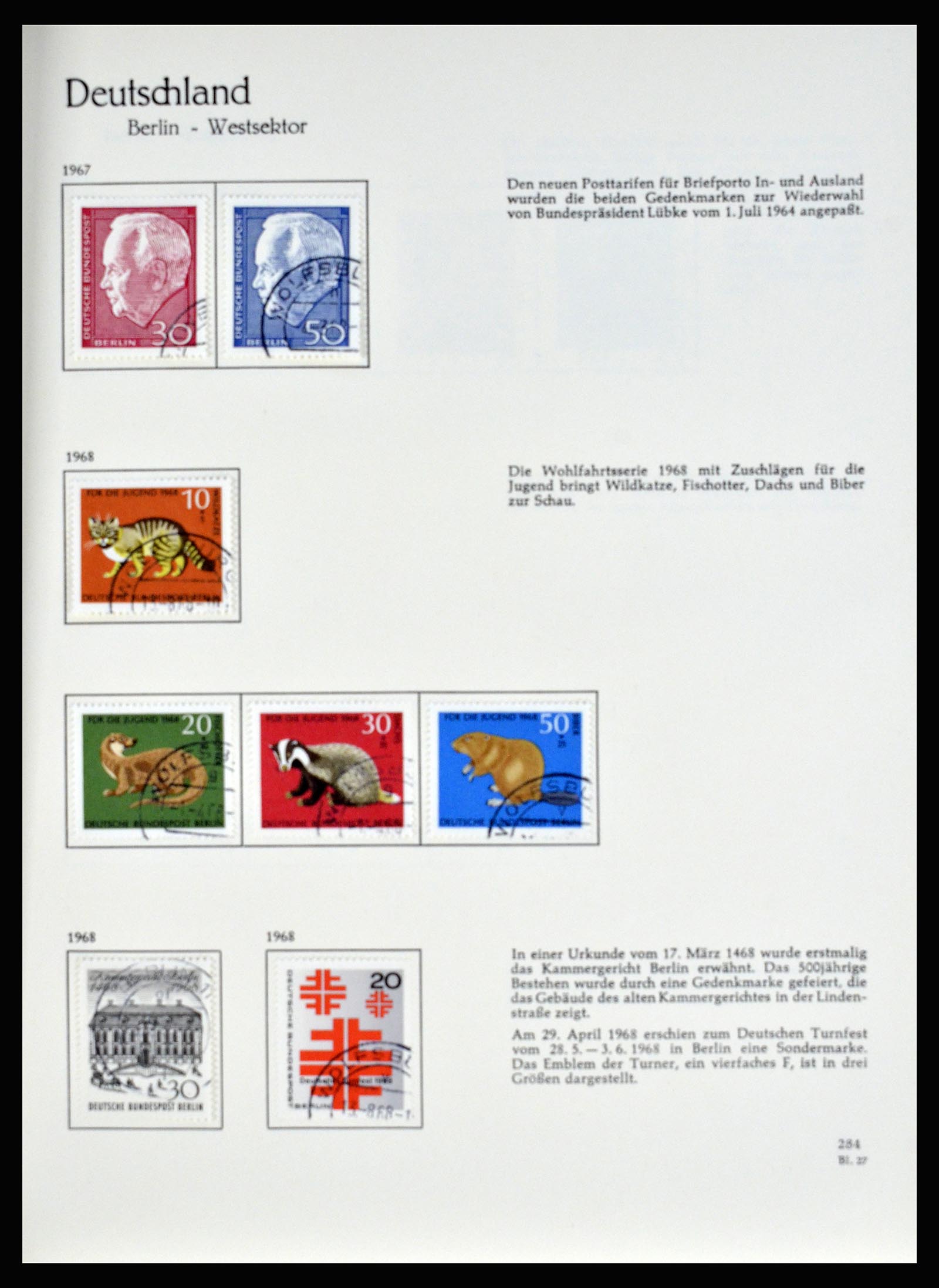 36609 159 - Postzegelverzameling 36609 Duitsland 1952-1975.