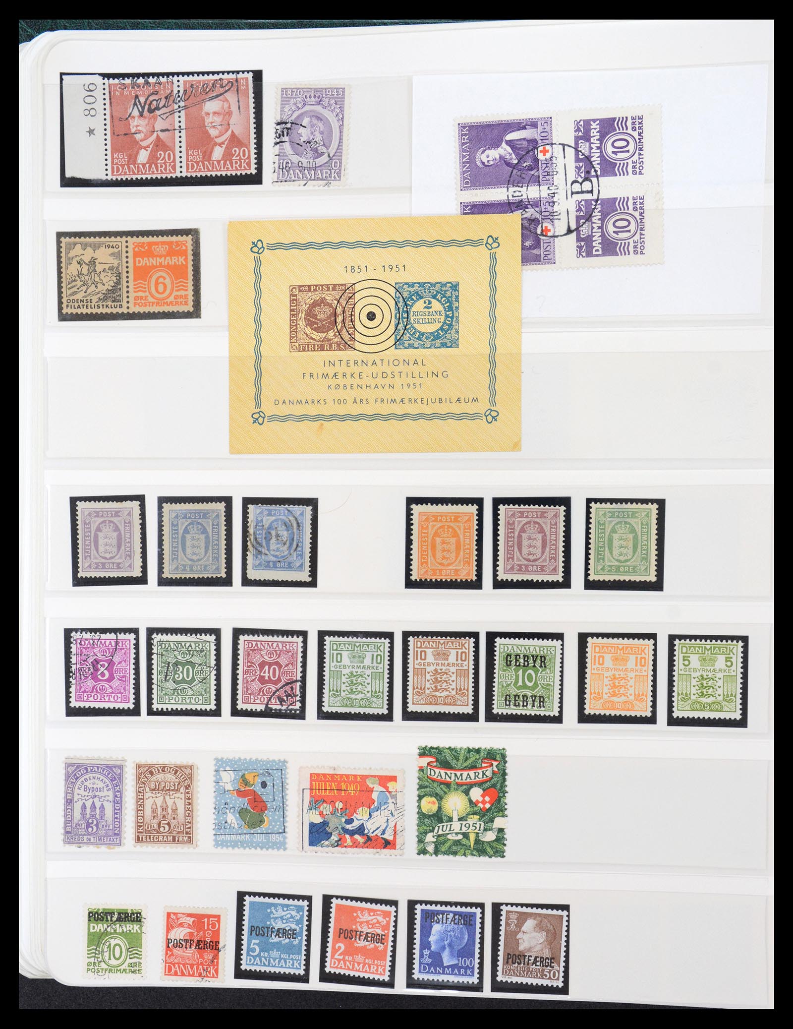 36612 085 - Postzegelverzameling 36612 Denmark 1851-1990.