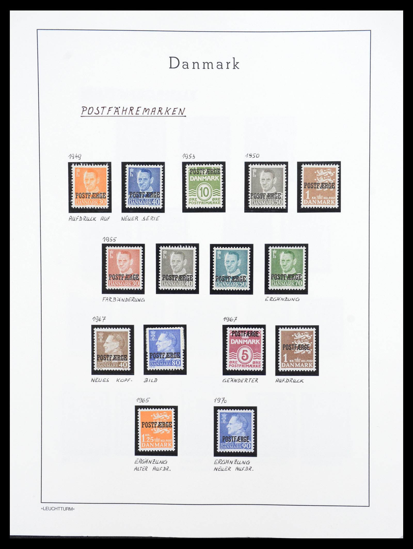 36612 094 - Postzegelverzameling 36612 Denmark 1851-1990.