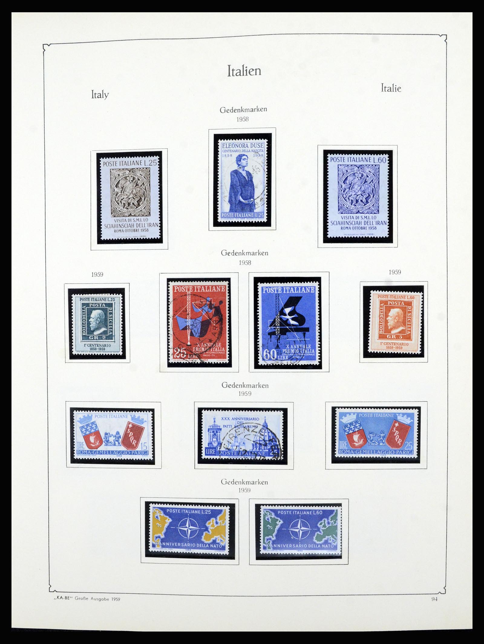 36632 093 - Postzegelverzameling 36632 Italy 1861-1977.