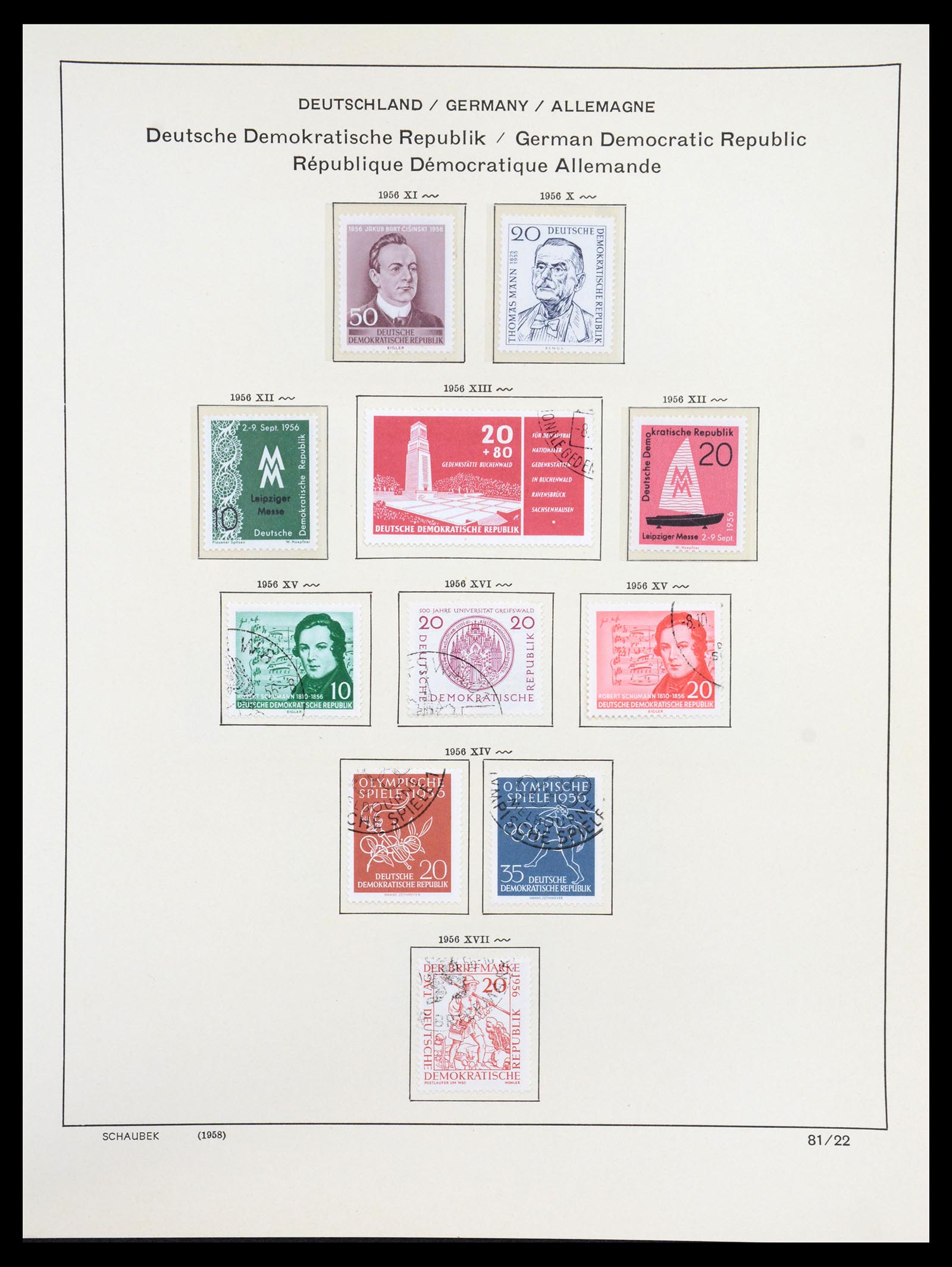 36641 061 - Postzegelverzameling 36641 GDR and Soviet Zone 1945-1964.