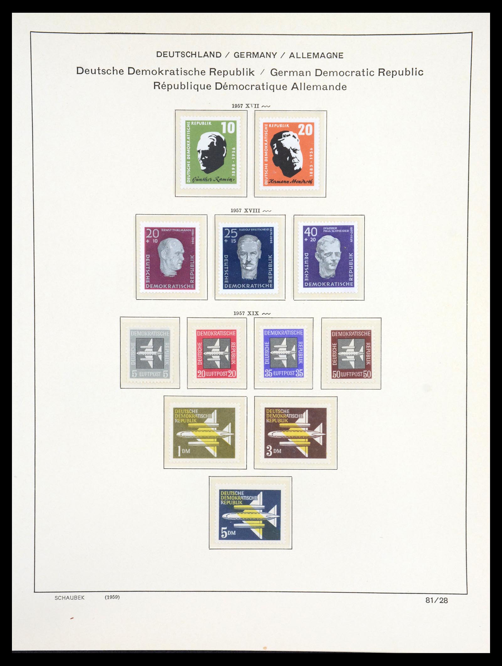 36641 068 - Postzegelverzameling 36641 GDR and Soviet Zone 1945-1964.