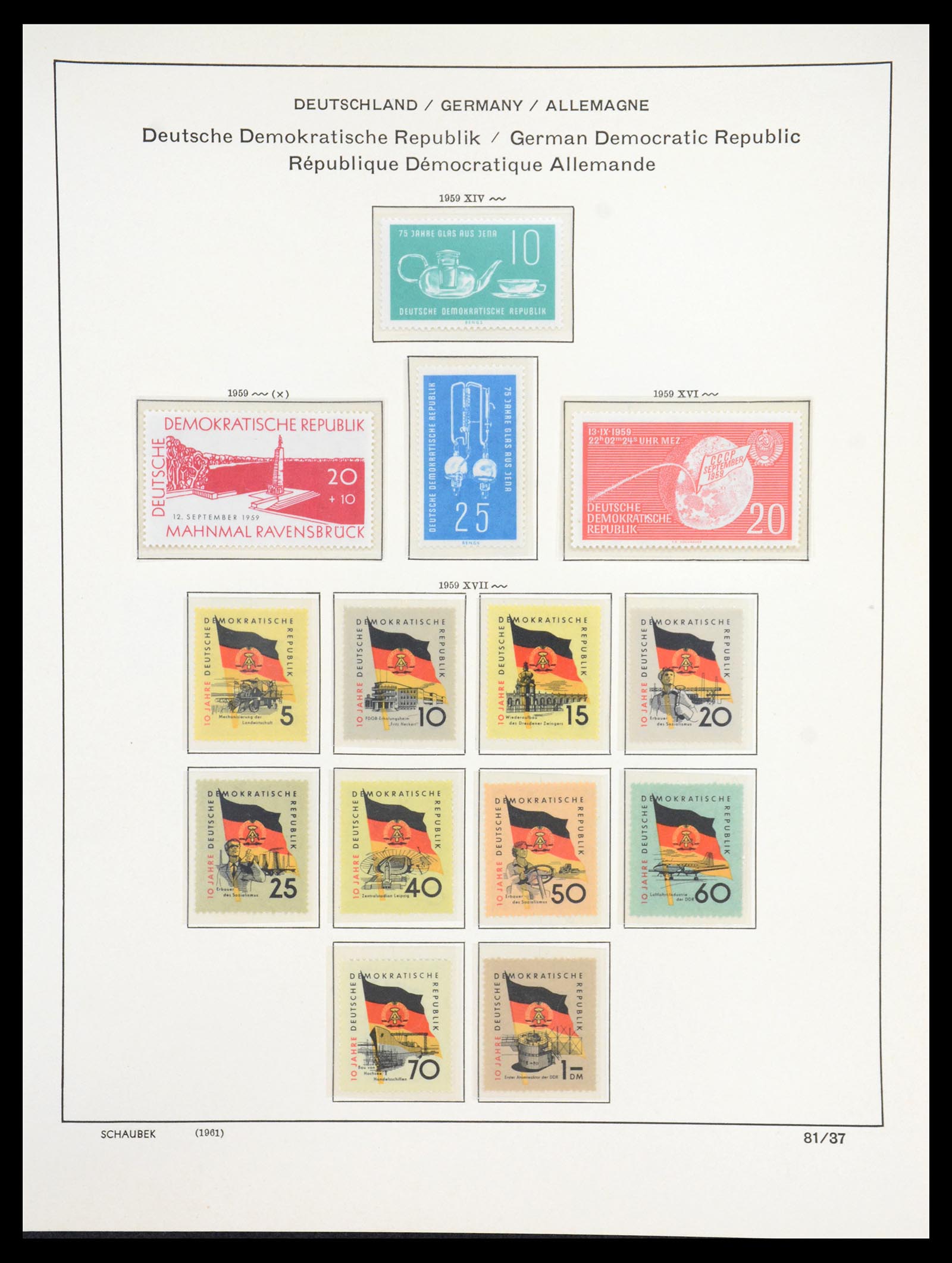 36641 078 - Postzegelverzameling 36641 GDR and Soviet Zone 1945-1964.