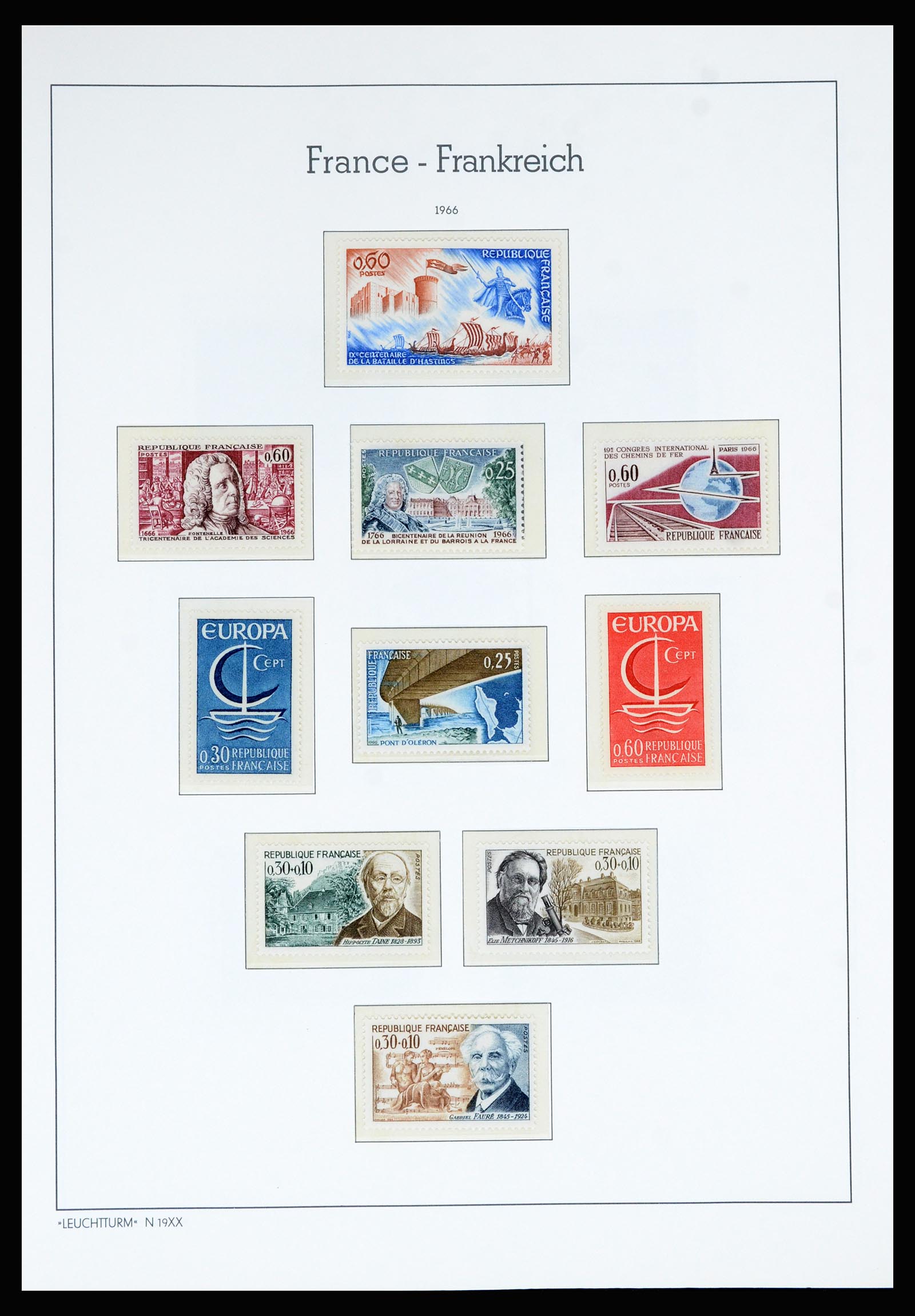 36694 124 - Postzegelverzameling 36694 Frankrijk 1863-2006.