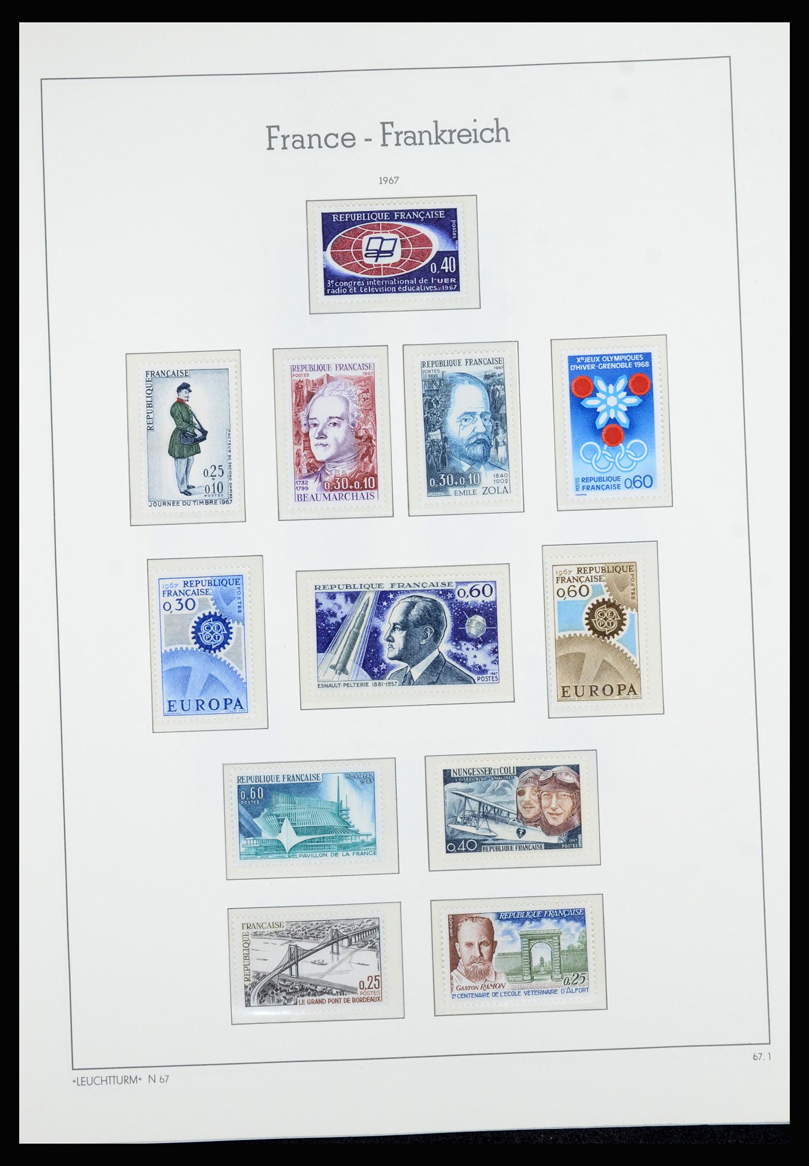 36694 128 - Postzegelverzameling 36694 Frankrijk 1863-2006.