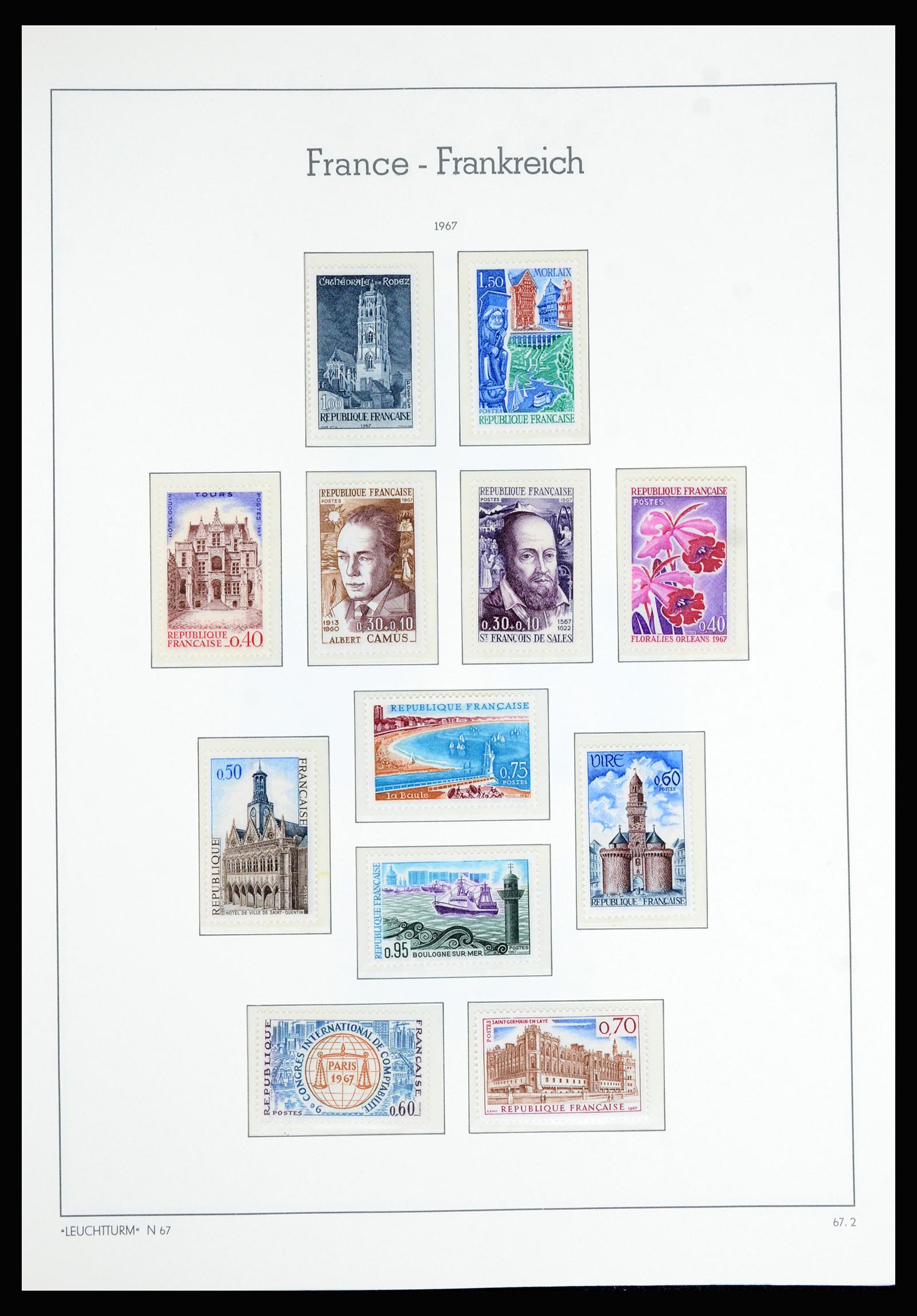 36694 129 - Postzegelverzameling 36694 Frankrijk 1863-2006.