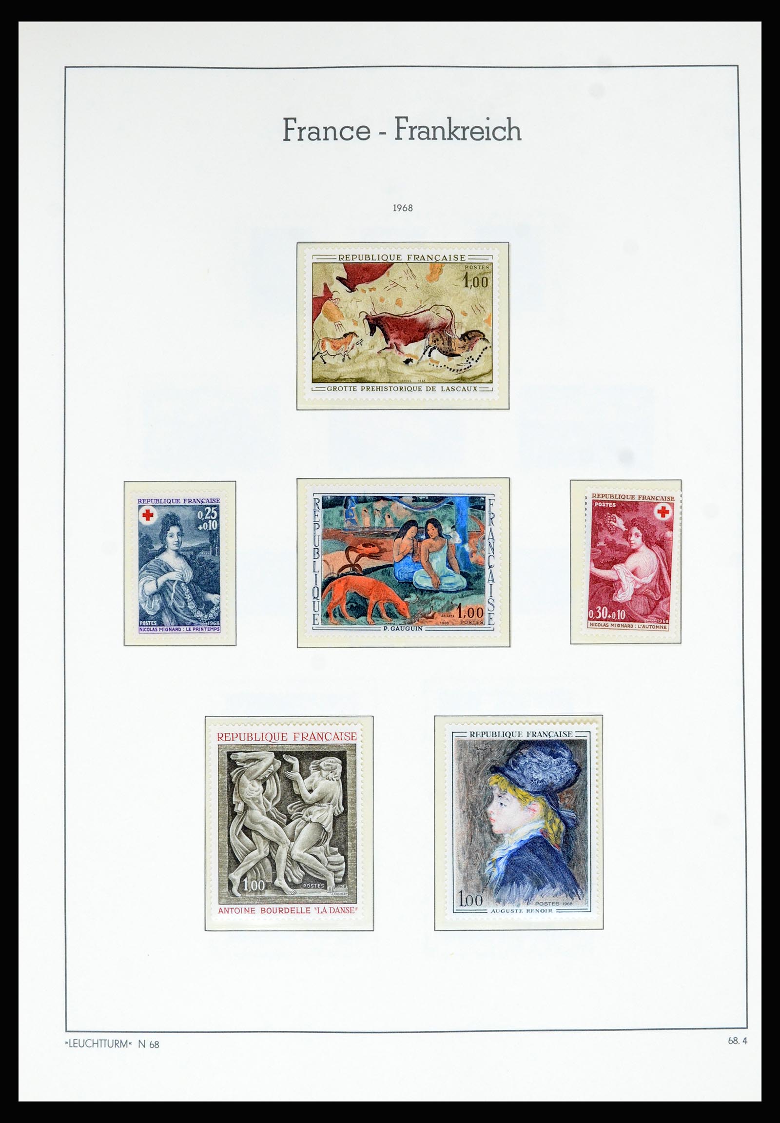 36694 135 - Postzegelverzameling 36694 Frankrijk 1863-2006.