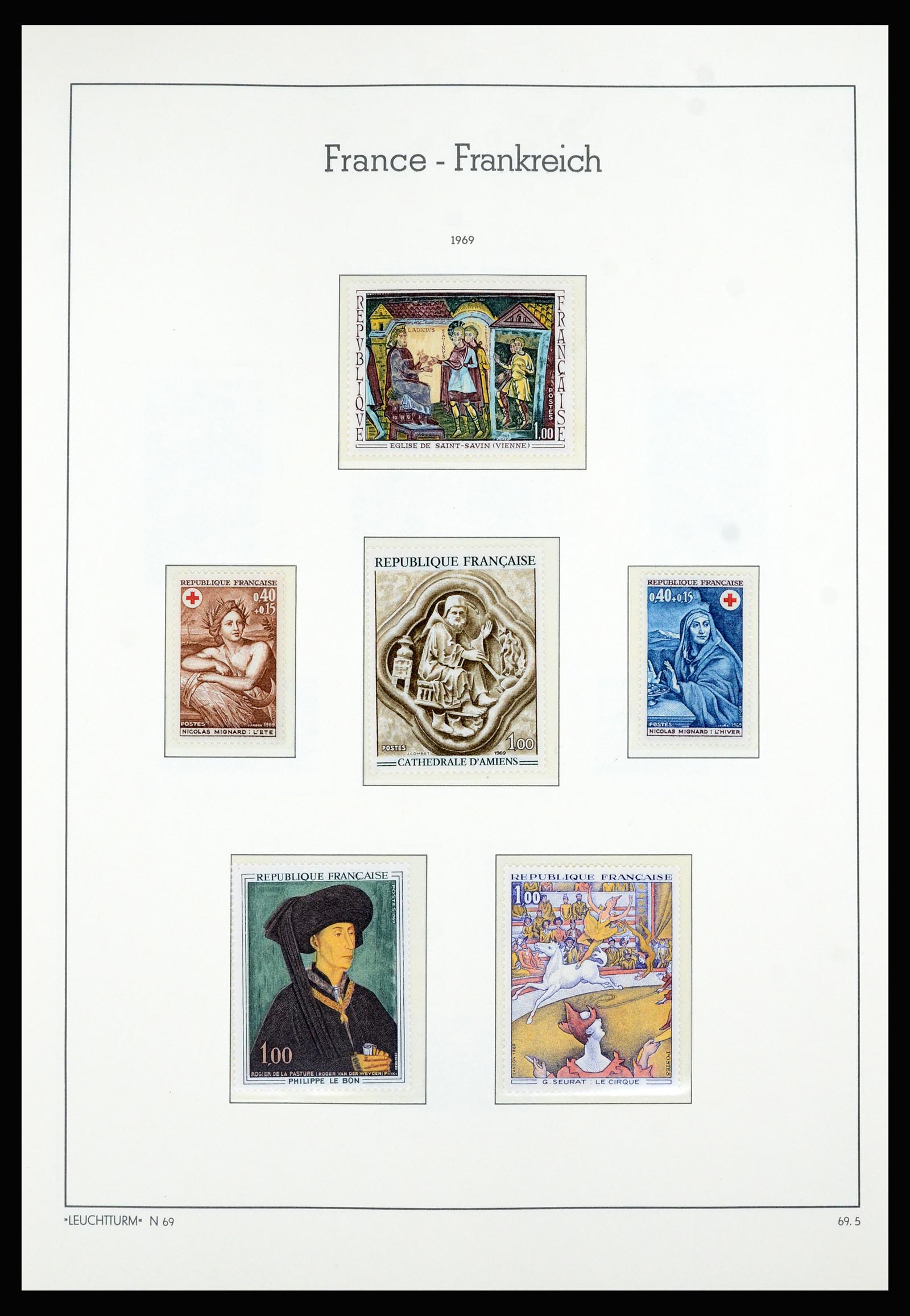 36694 140 - Postzegelverzameling 36694 Frankrijk 1863-2006.