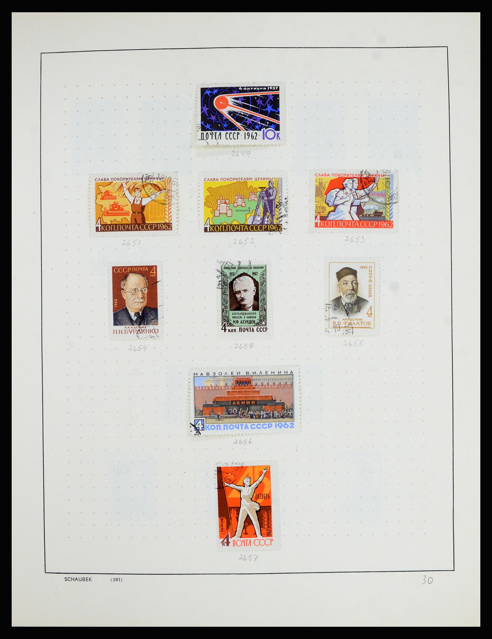 36711 101 - Postzegelverzameling 36711 Rusland 1956-1969.