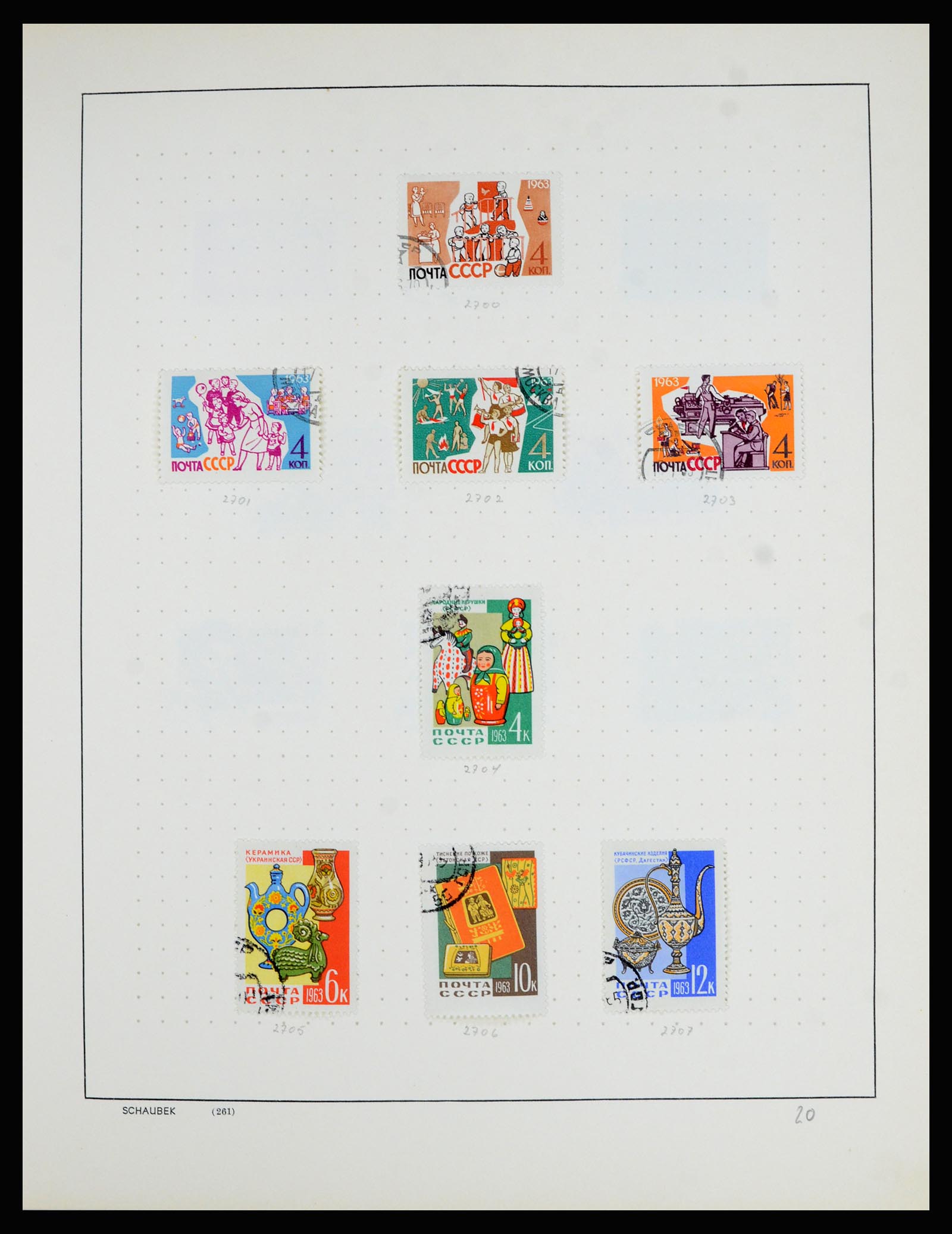 36711 108 - Postzegelverzameling 36711 Rusland 1956-1969.